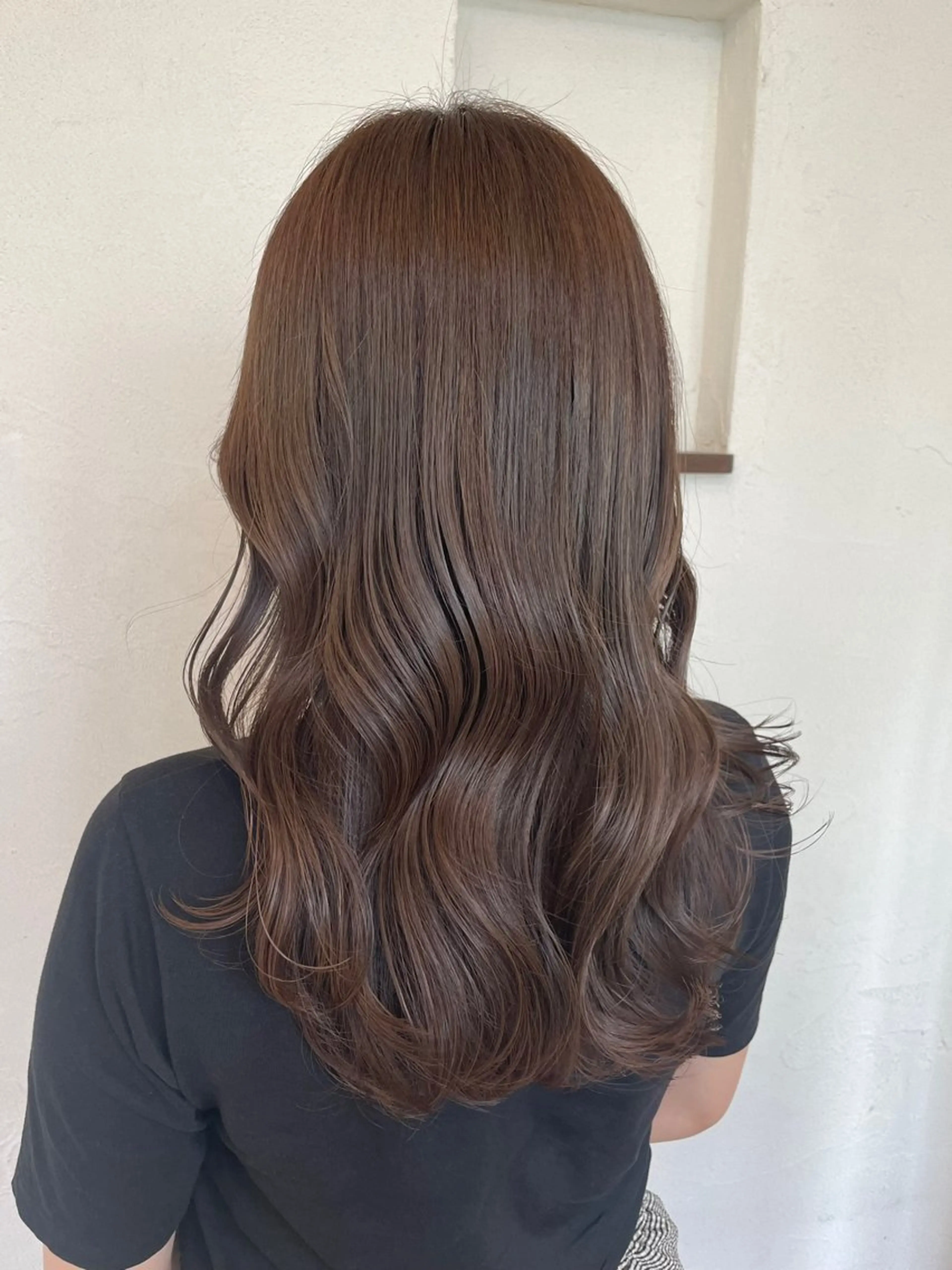 ロング カラー アッシュ ベージュカラー カット トリートメント 🦋透明感 艶カラー Rie🦋のヘアスタイル