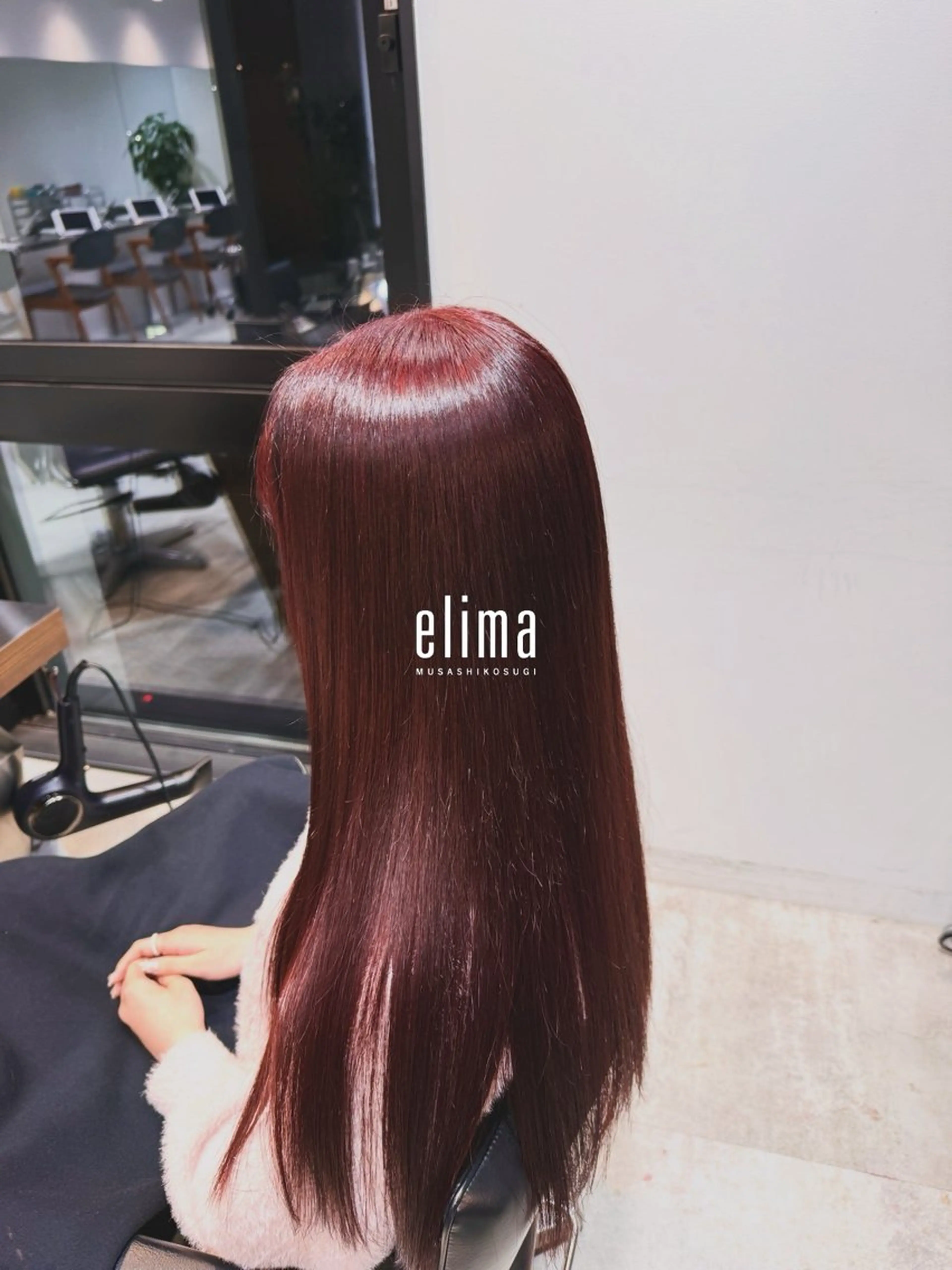 ロング カラー ヘアカラー トリートメント 髙橋碧 透明感カラー / fifthパーマのヘアスタイル