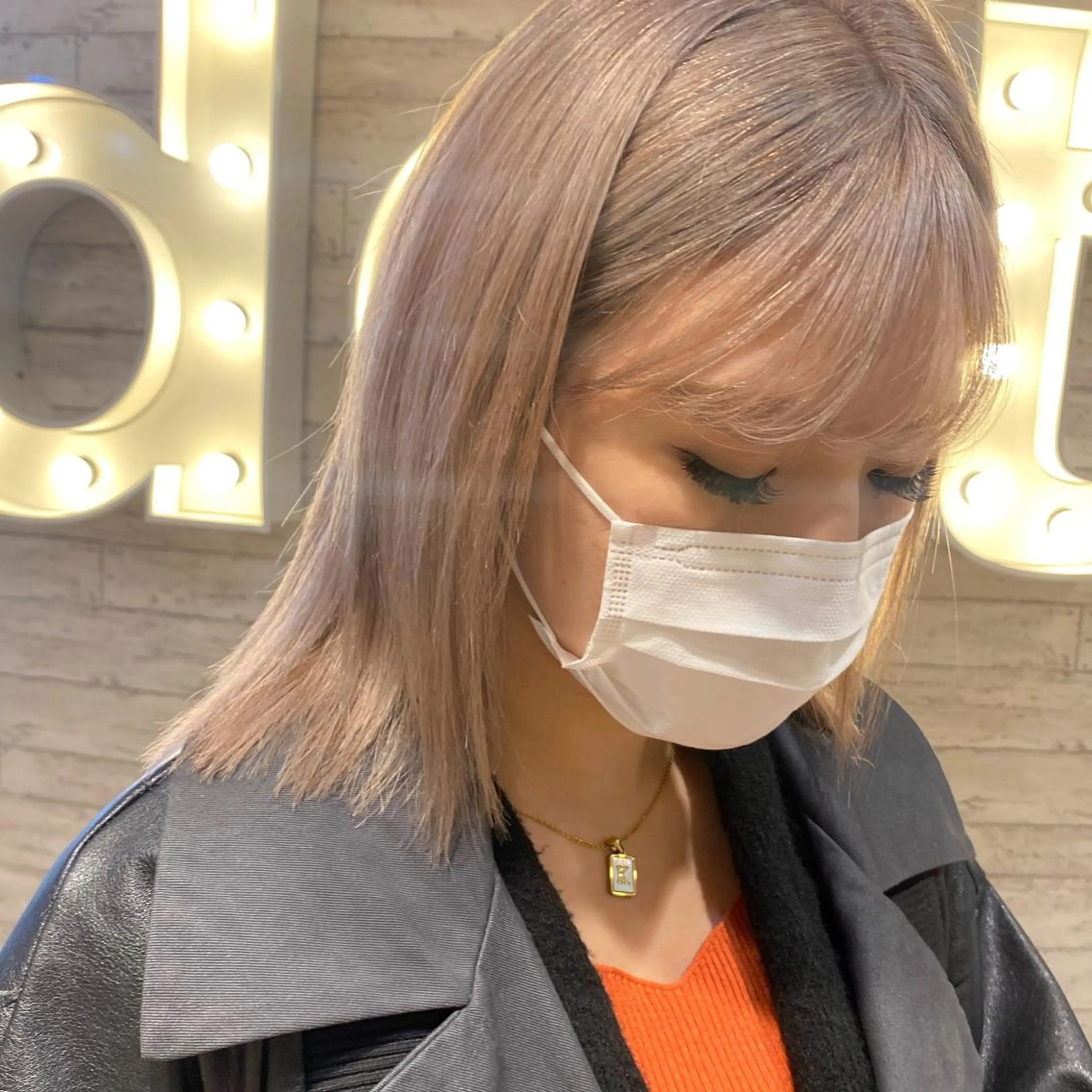 セミロング カラー MANAMI 🥀ウルフカットのヘアスタイル