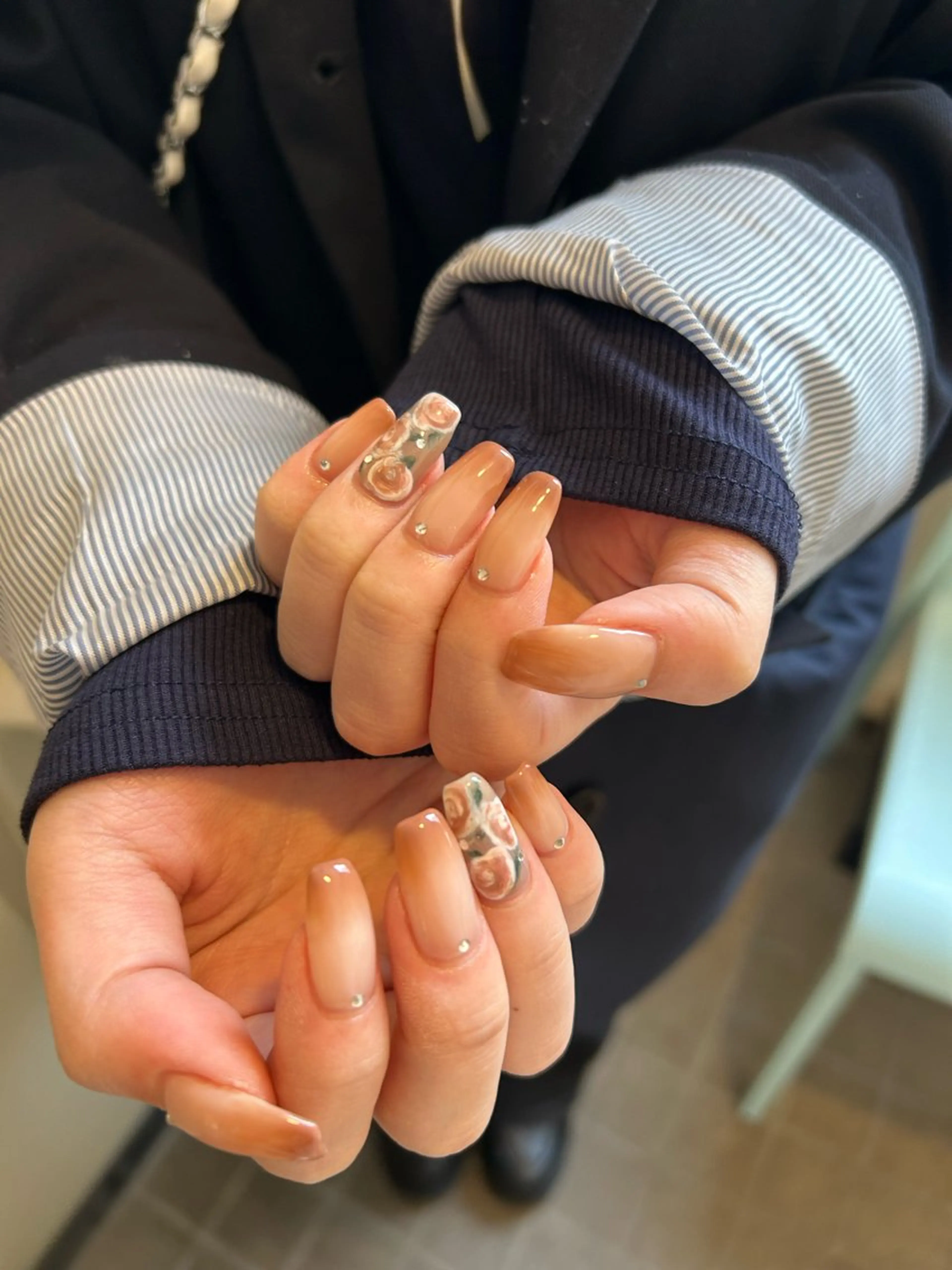 ネイル 持ち込み シンプルネイル ハンドネイル Aimer Ciel エメシエル大宮ネイルのネイルデザイン