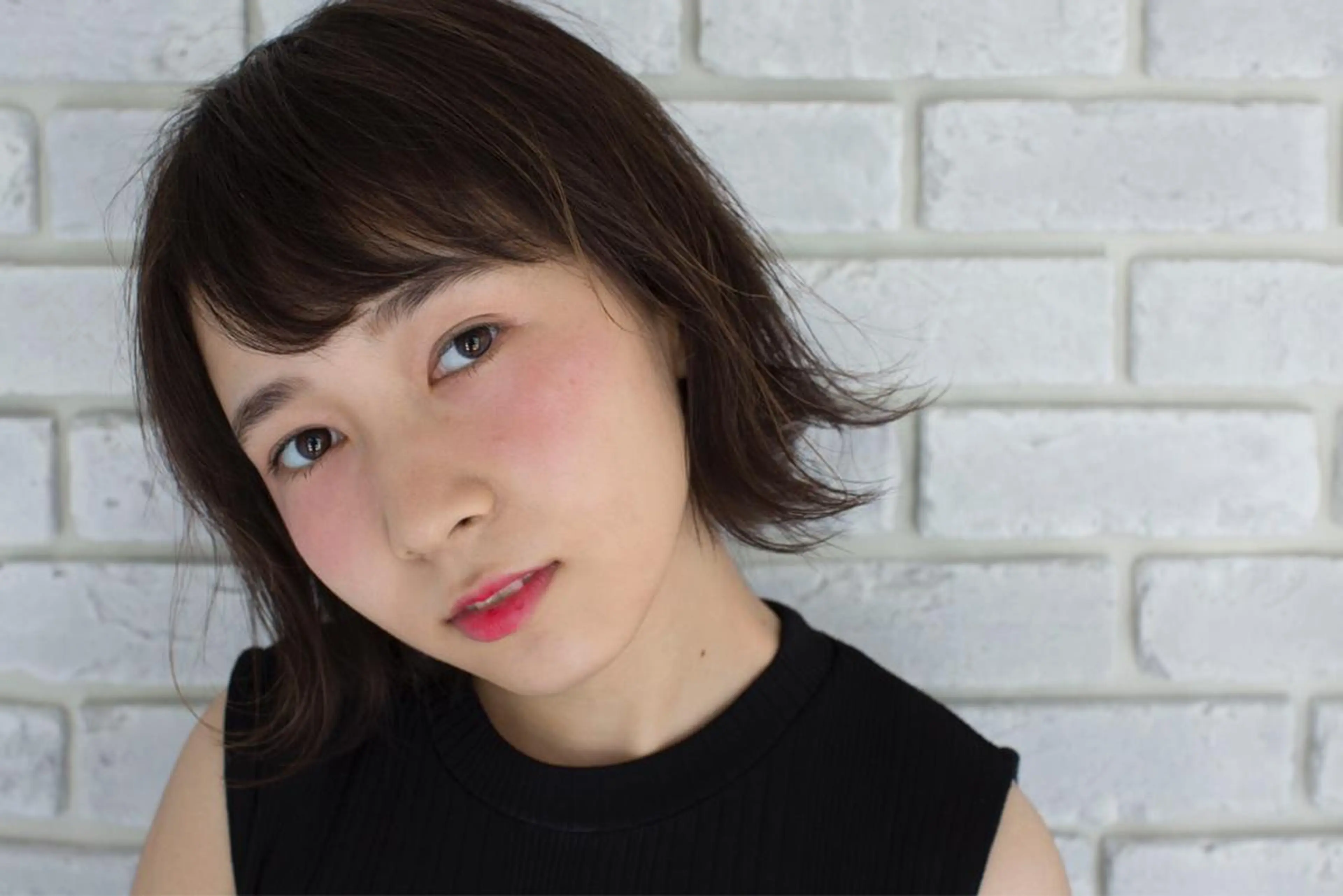 ショート ミディアム カラー ボブ 外ハネヘア トップスタイリスト 小澤純一のヘアスタイル