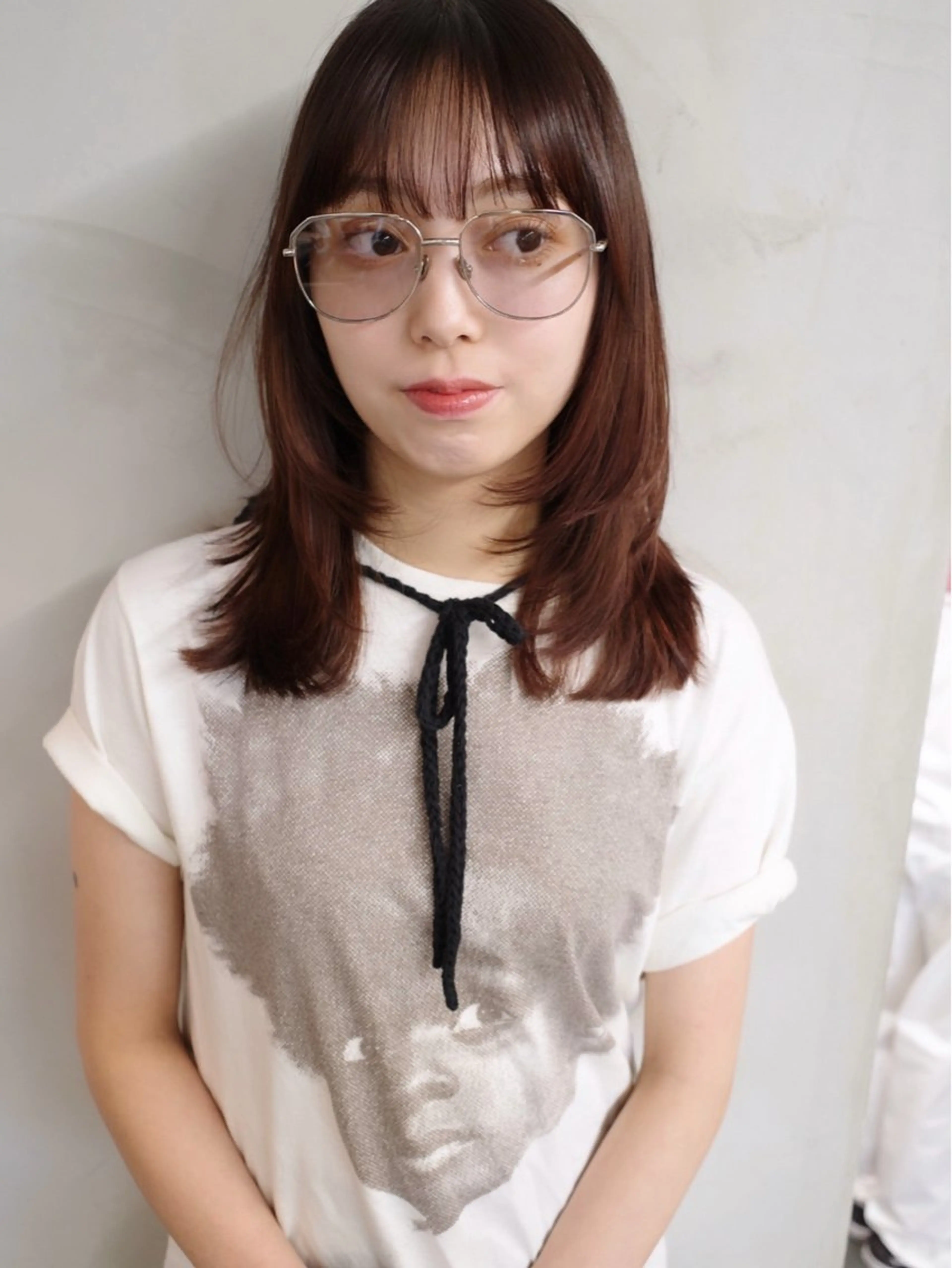 ミディアム 池田 麻紘のヘアスタイル