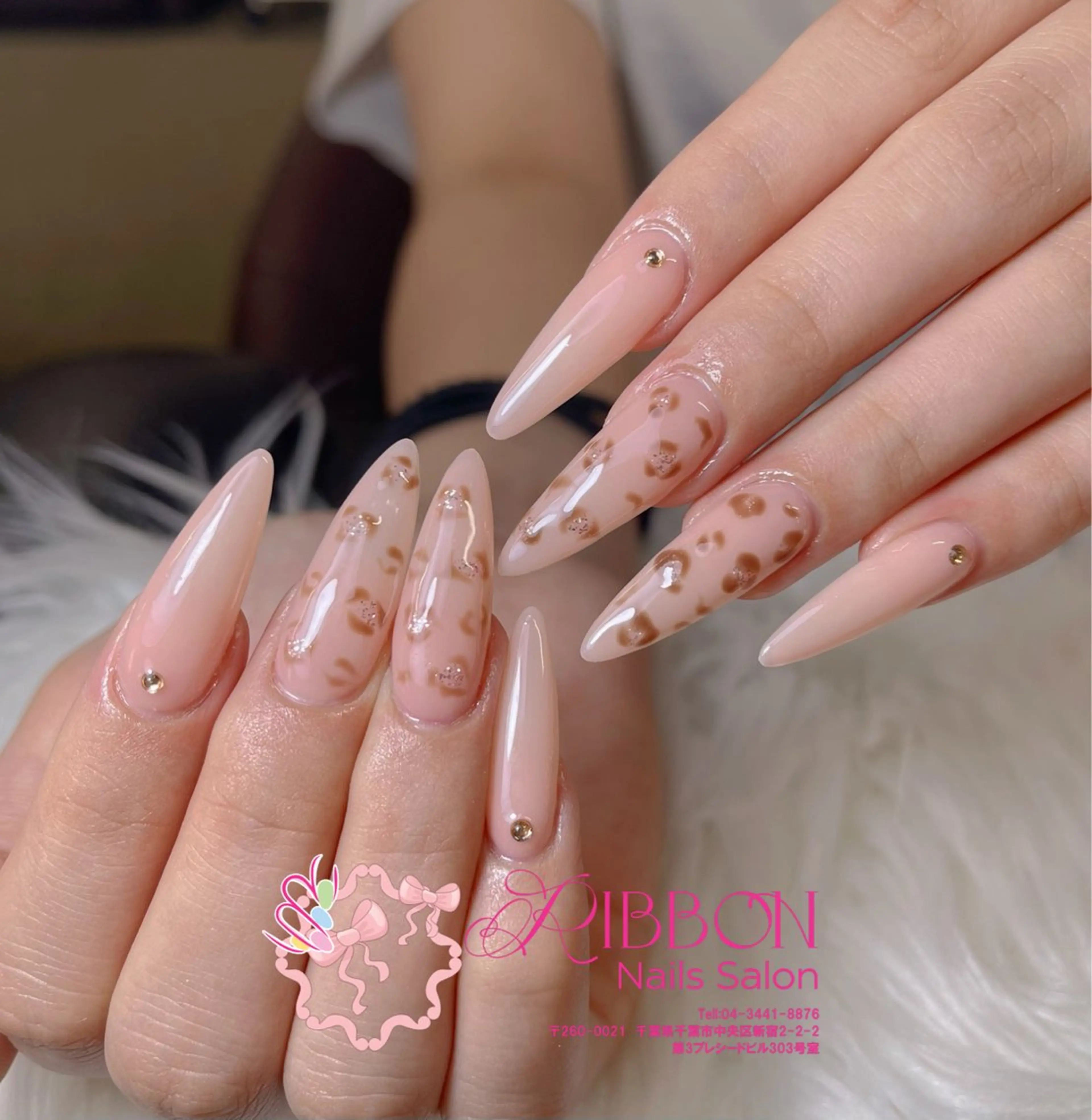 ネイル フレンチネイル ジェルネイル マグネットネイル 持ち込み ニュアンスネイル ハンドネイル Ribbonnail salonのネイルデザイン