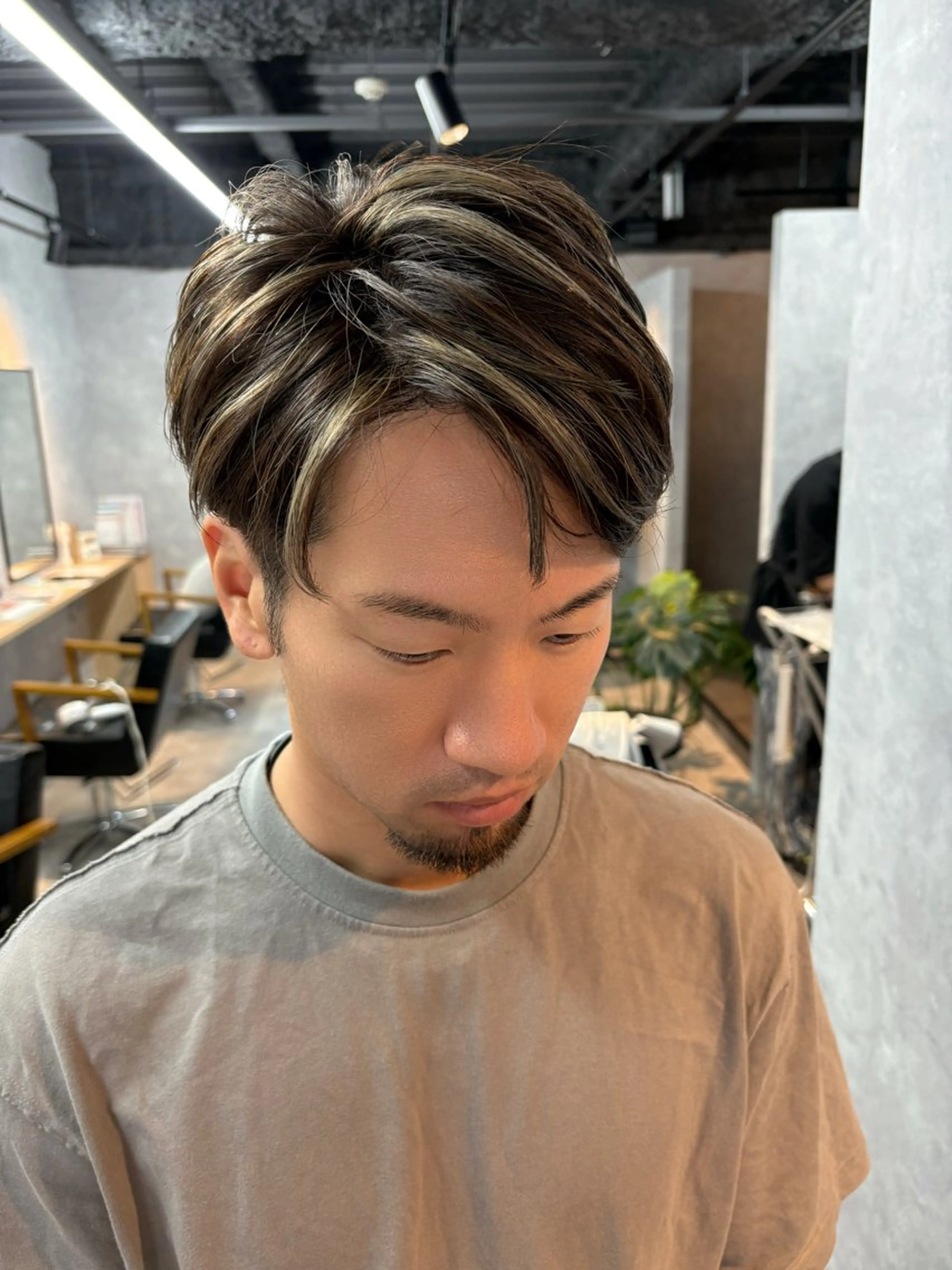 大人の白髪ぼかし〔ダブルカラー〕⚡️メンズハイライト⚡️の写真