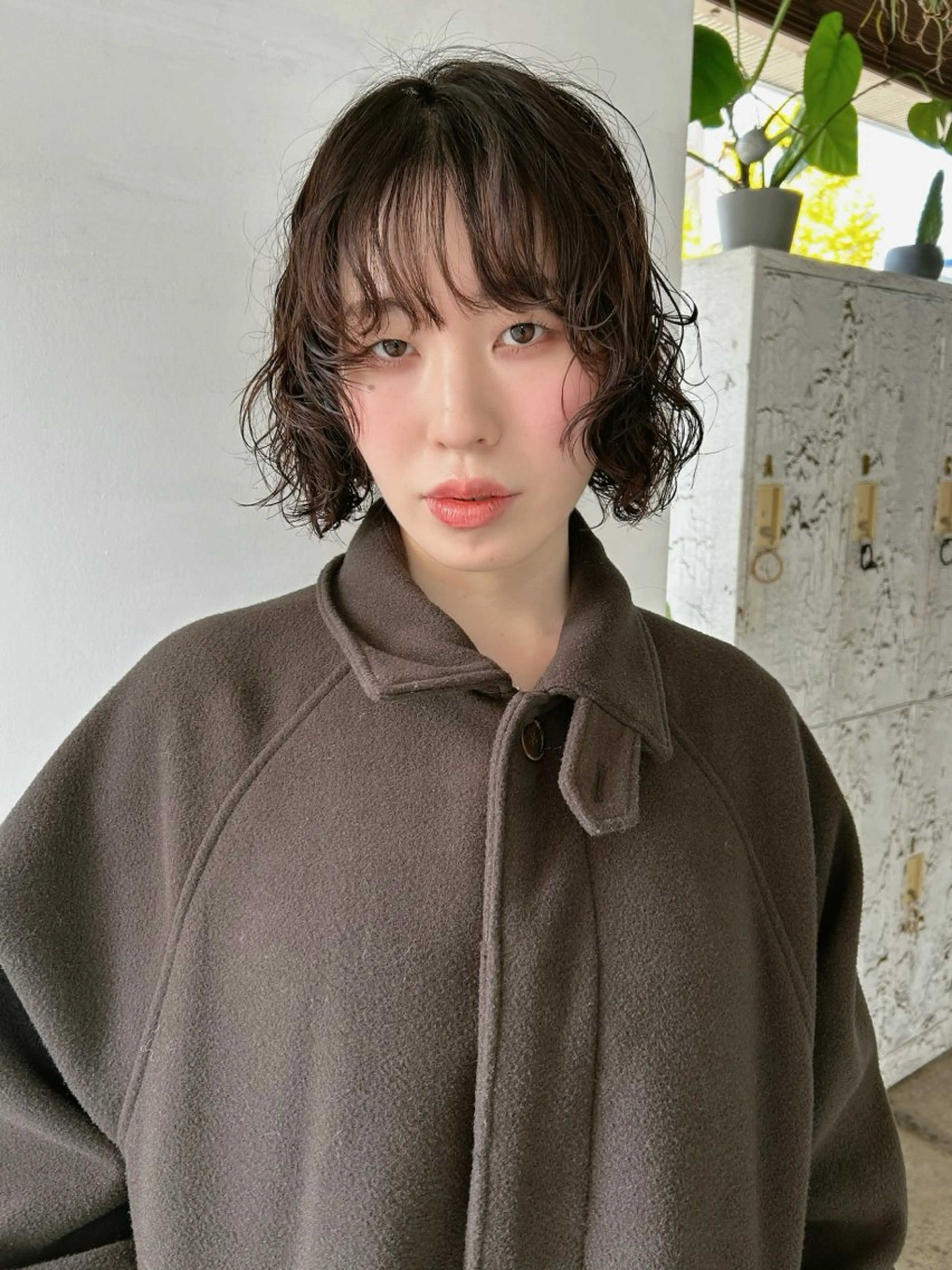 ミディアム カット パーマ 浅野 敬亮のヘアスタイル