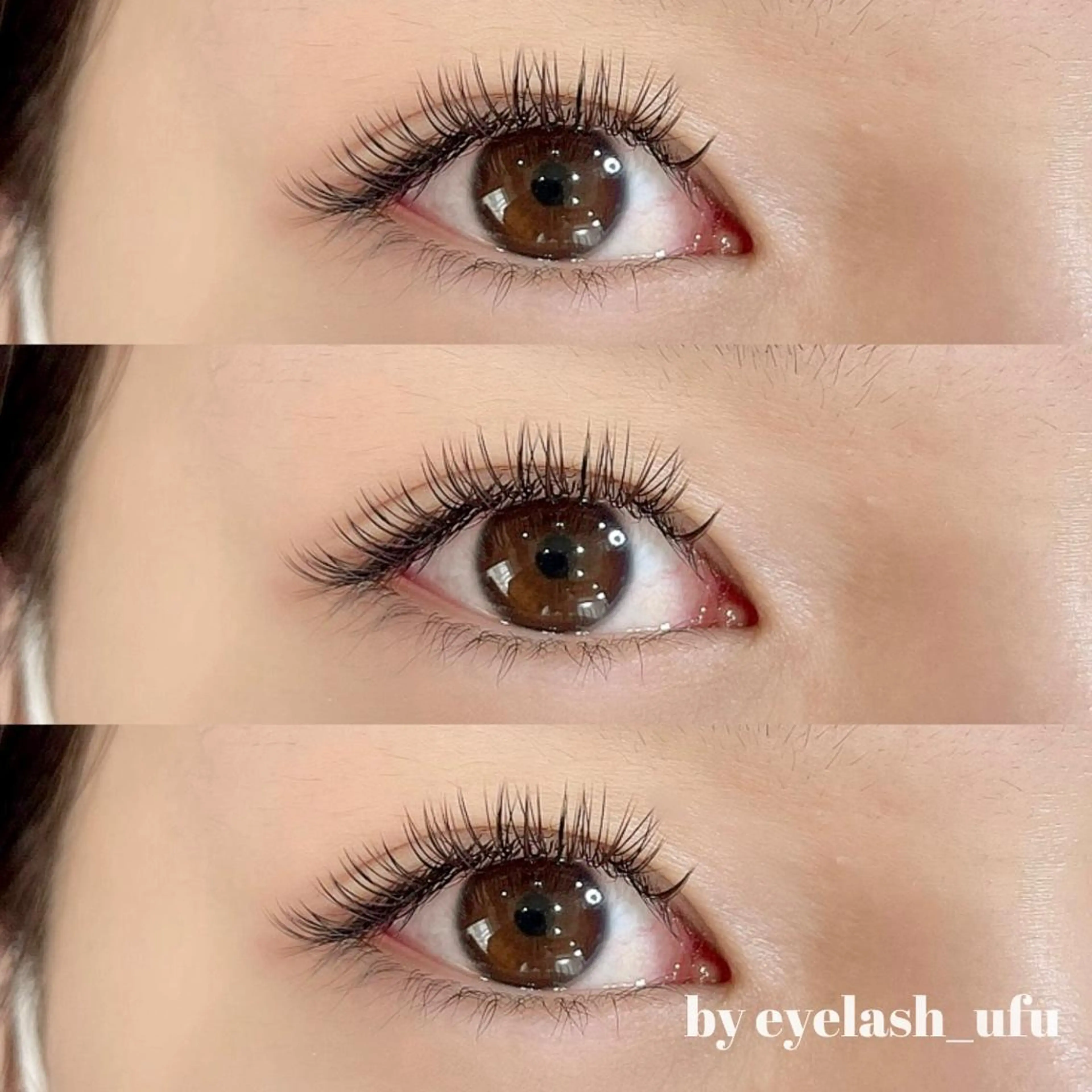 マツエク・マツパ カラーマツエク フラットラッシュ マツエク eyelash ufuのマツエク・マツパデザイン