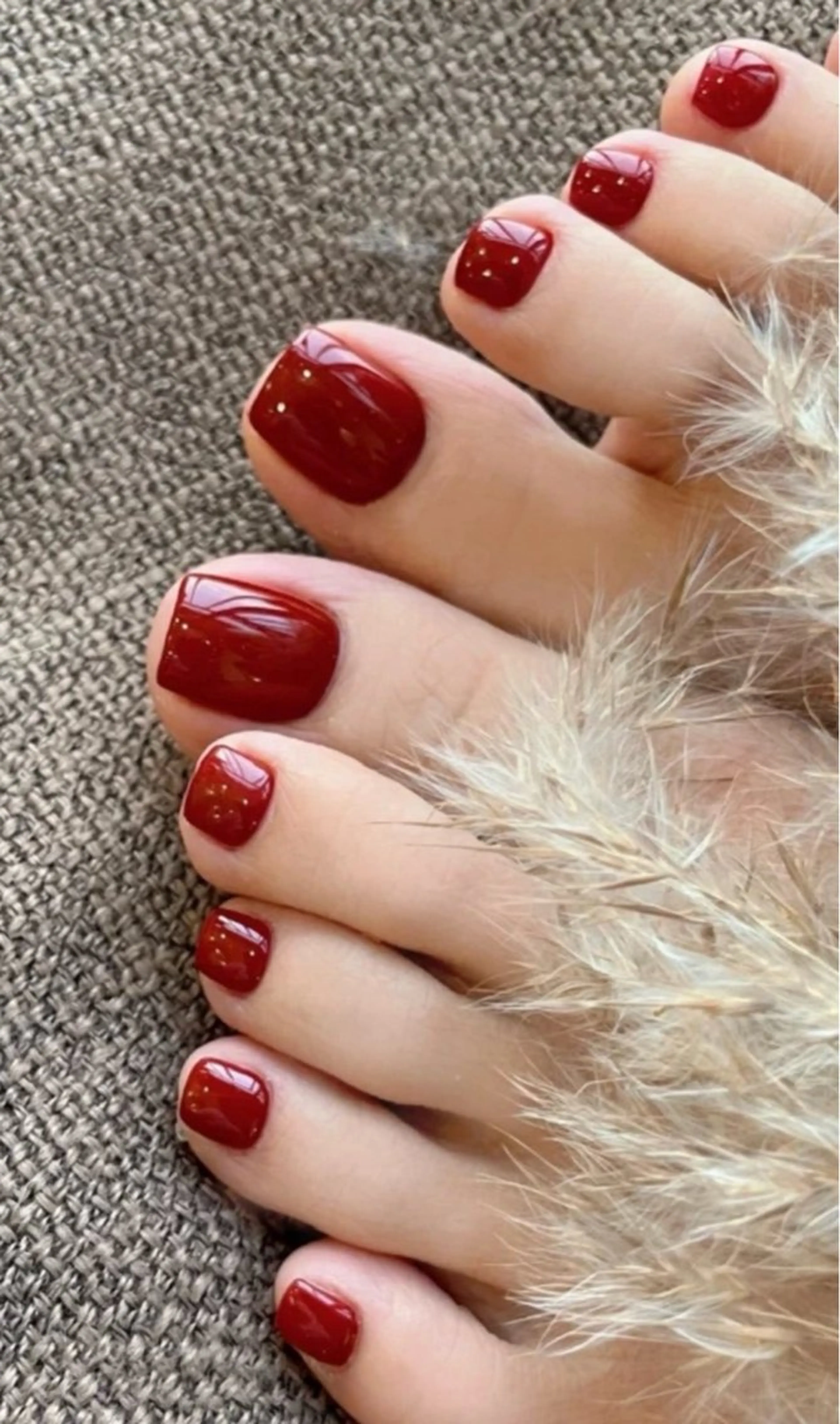 【オフ無し、ケア付き】🦶フットワンカラーorラメ、2色🉑の写真