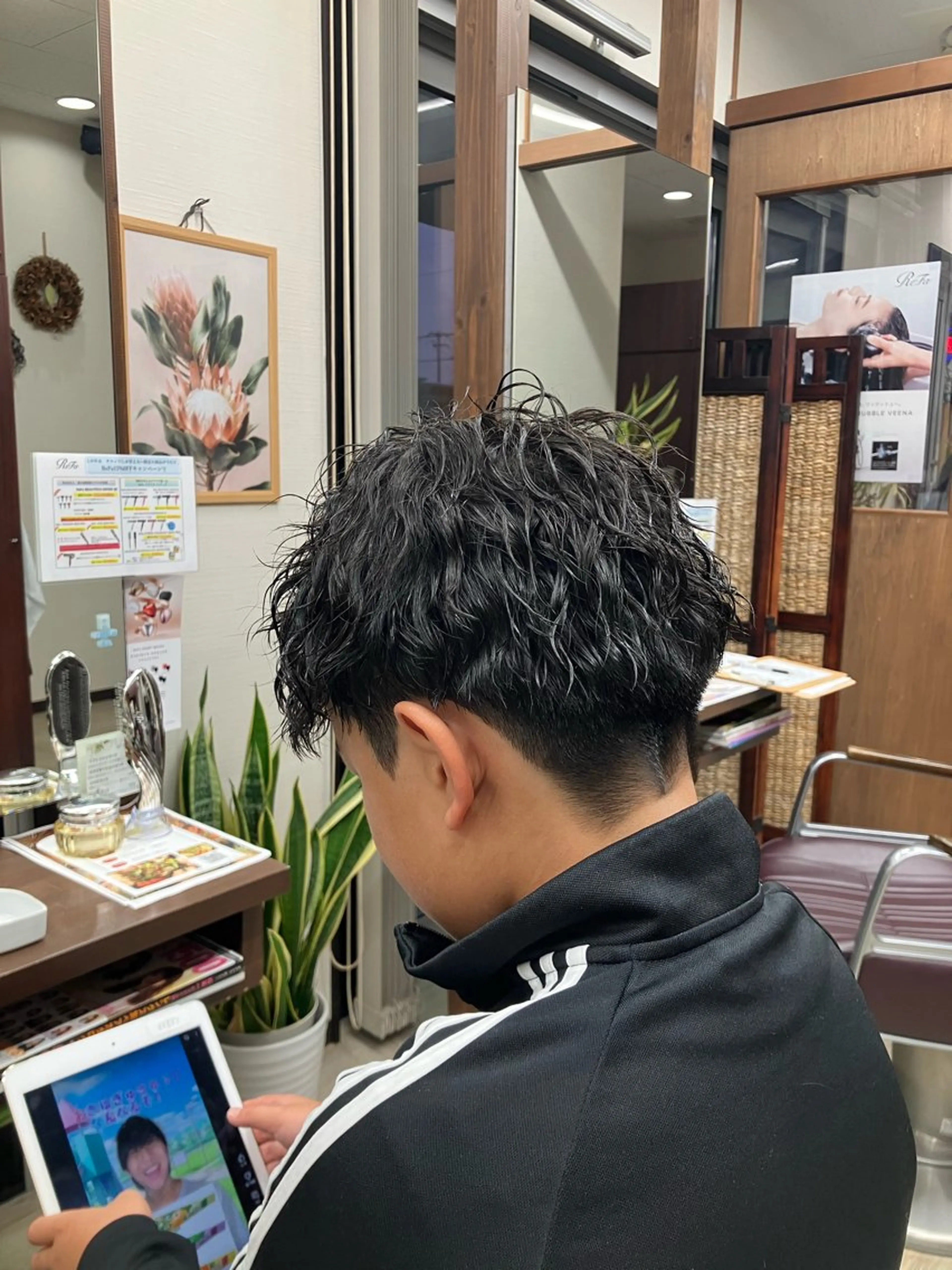 ショート パーマ メンズ キッズ カット パーマ Naka haraのヘアスタイル