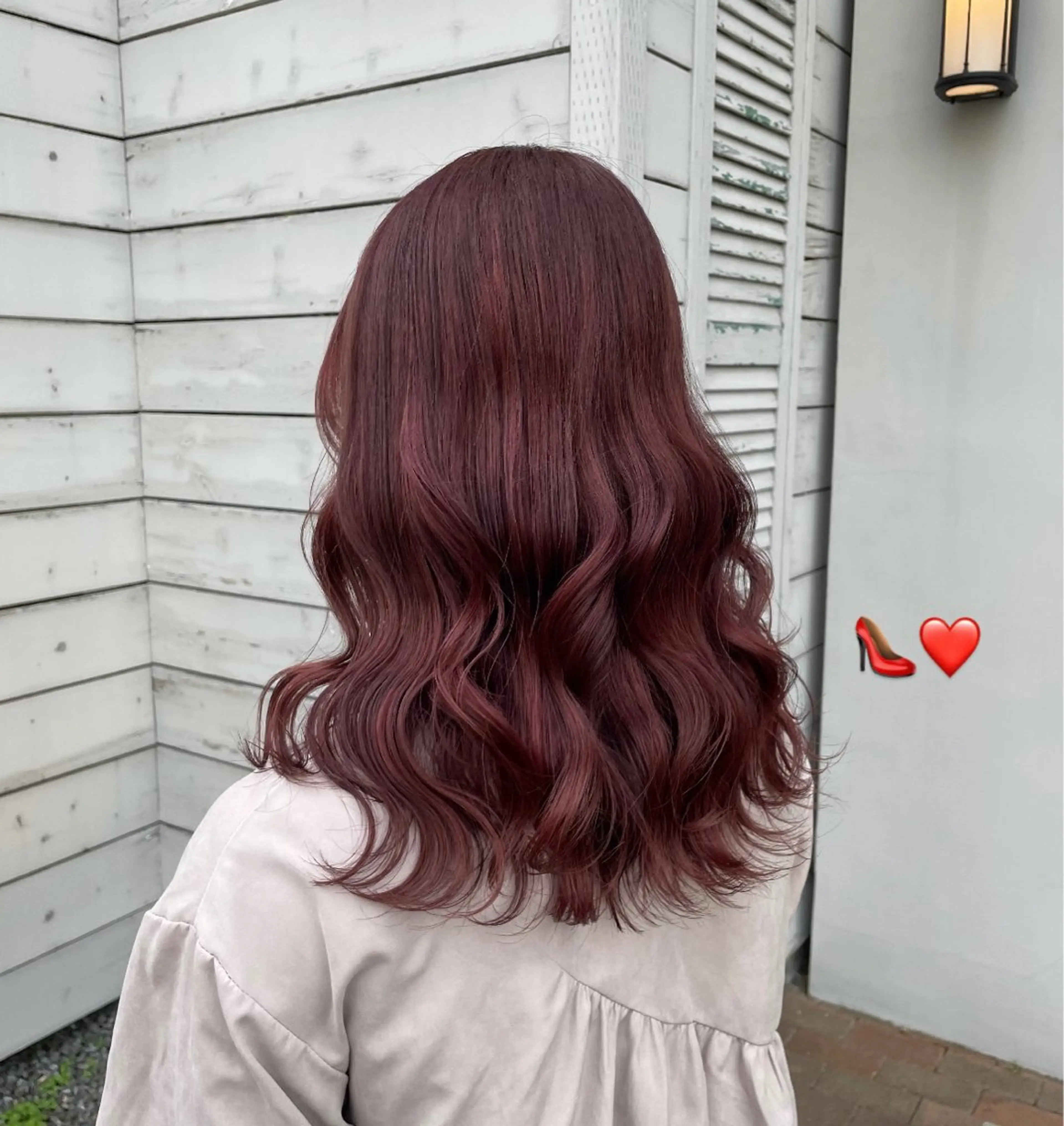 ミディアム ハイトーン/透明感 カラー/下出有沙のヘアスタイル