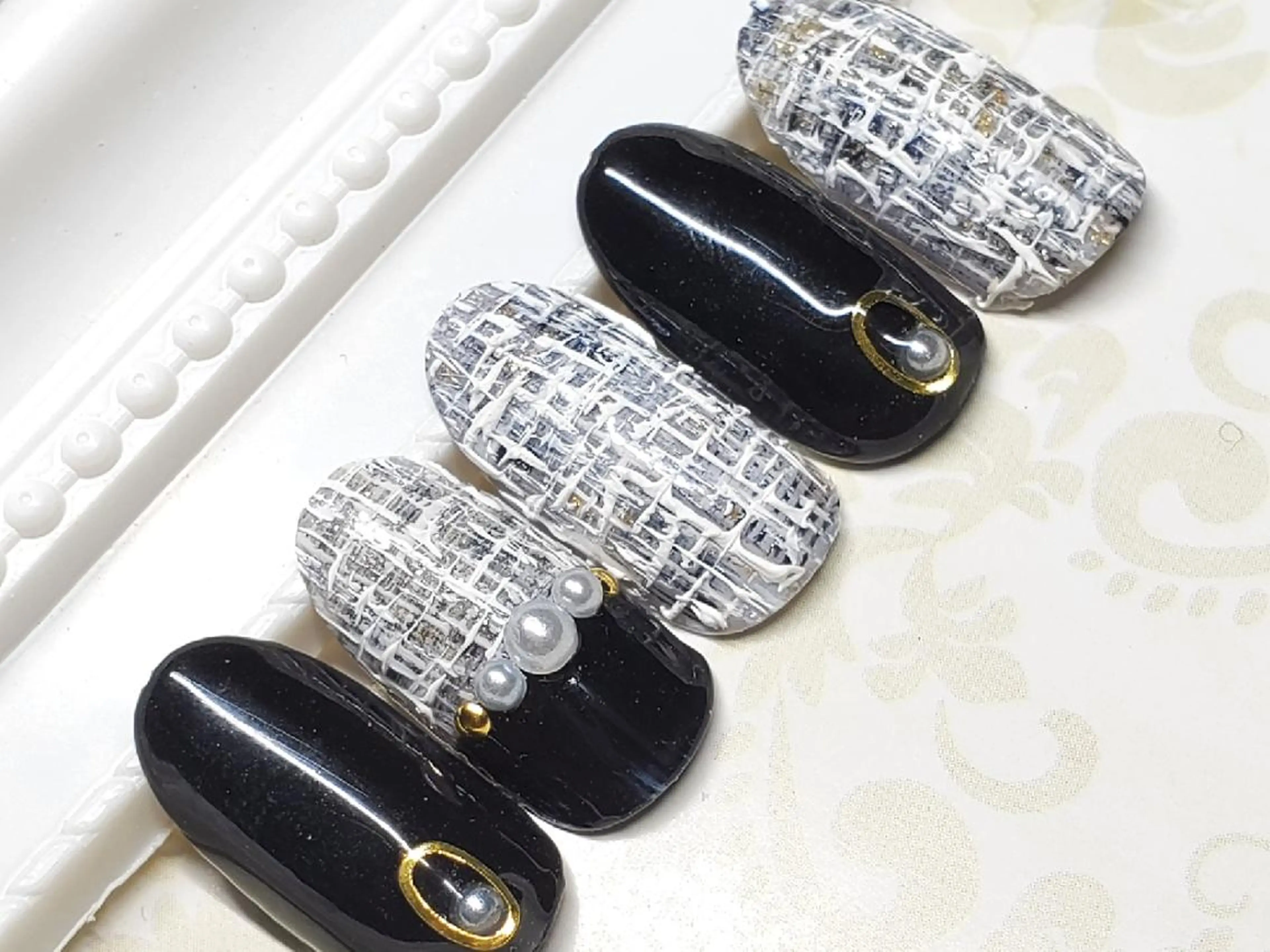 ネイル ツイードネイル NAIL'S KISHのネイルデザイン