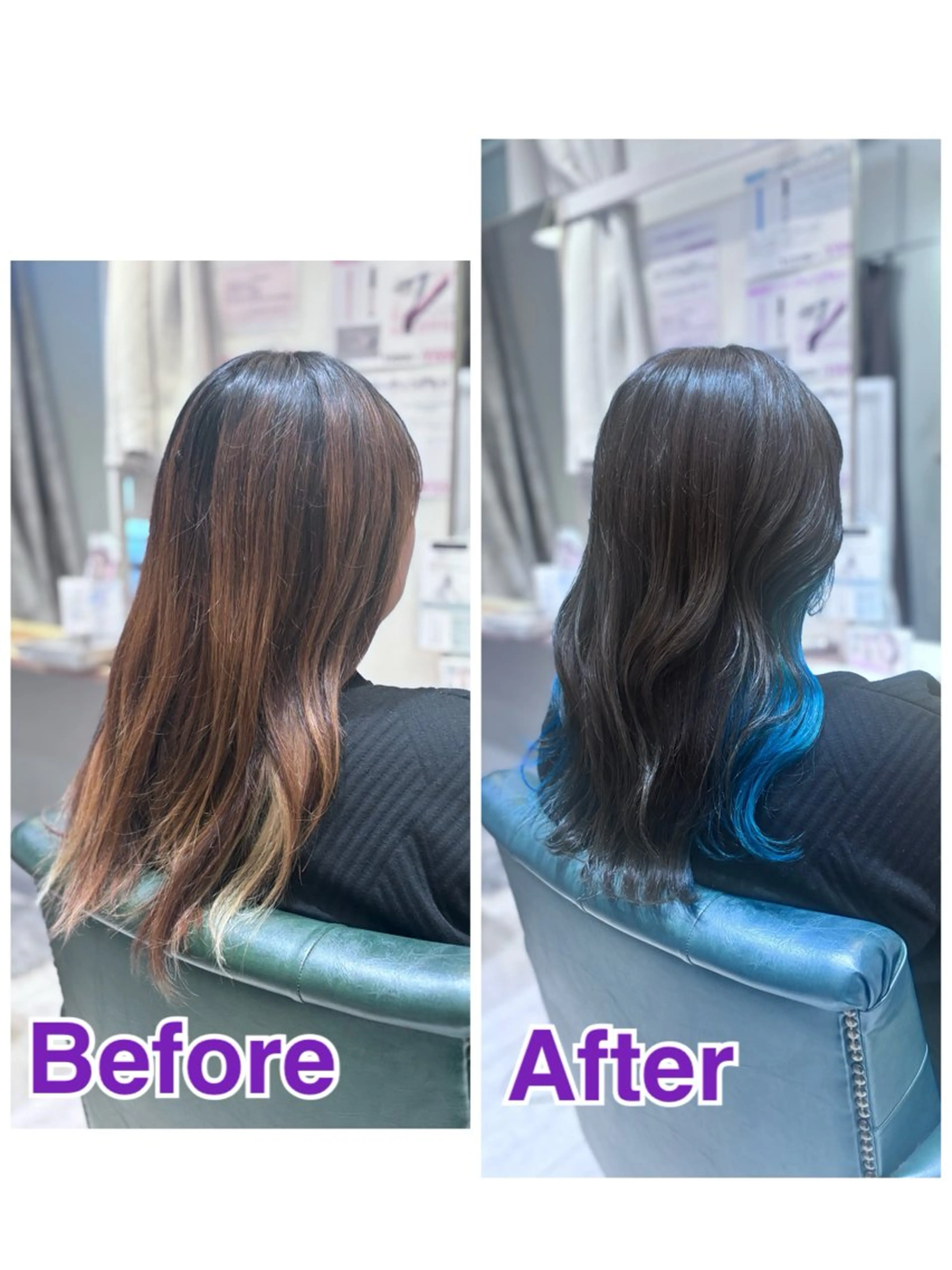 セミロング カット ヘアカラー laffin❁ななみ /パーマスタイルのヘアスタイル