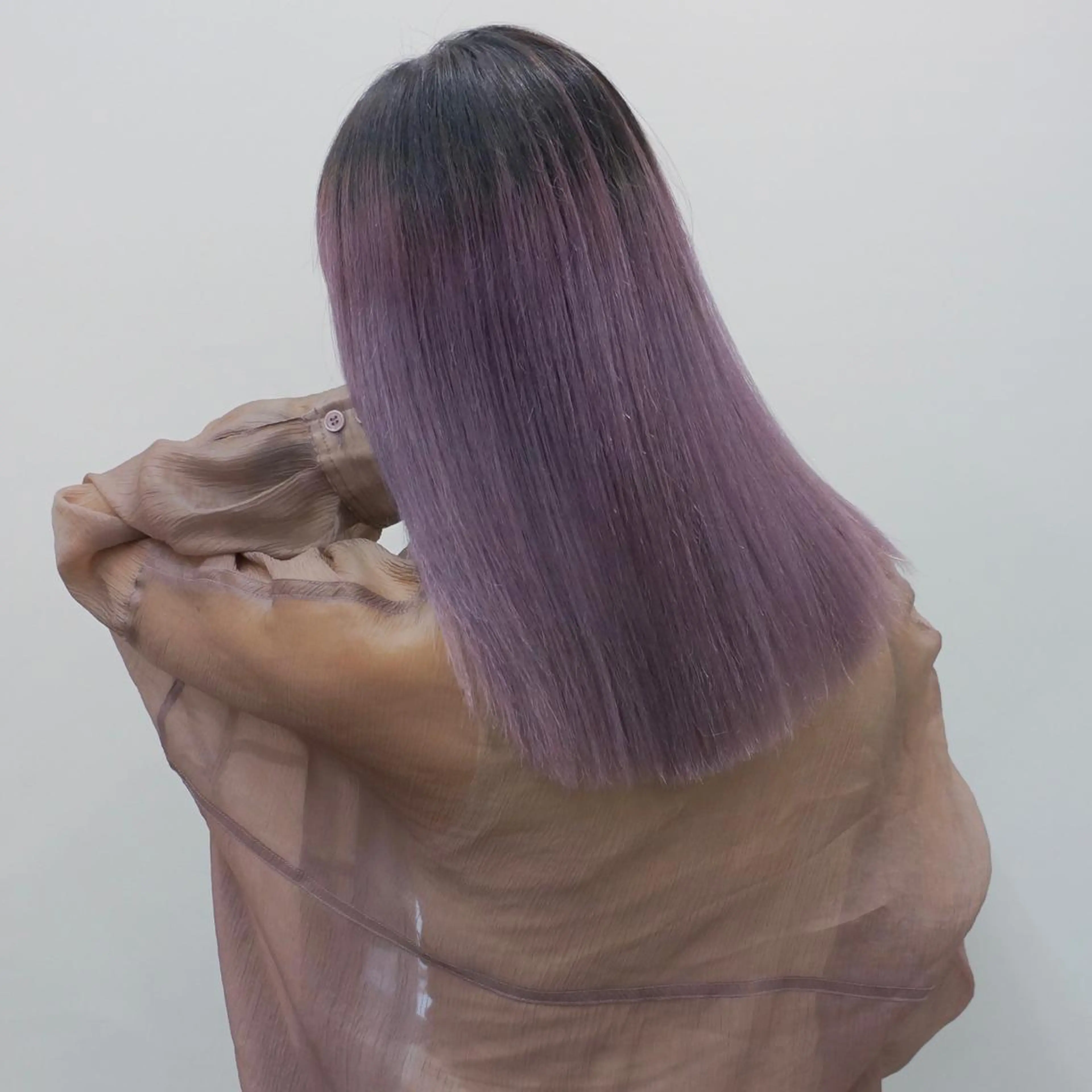 セミロング カラー ダウンパーマ 【sity.ザイク】のヘアスタイル