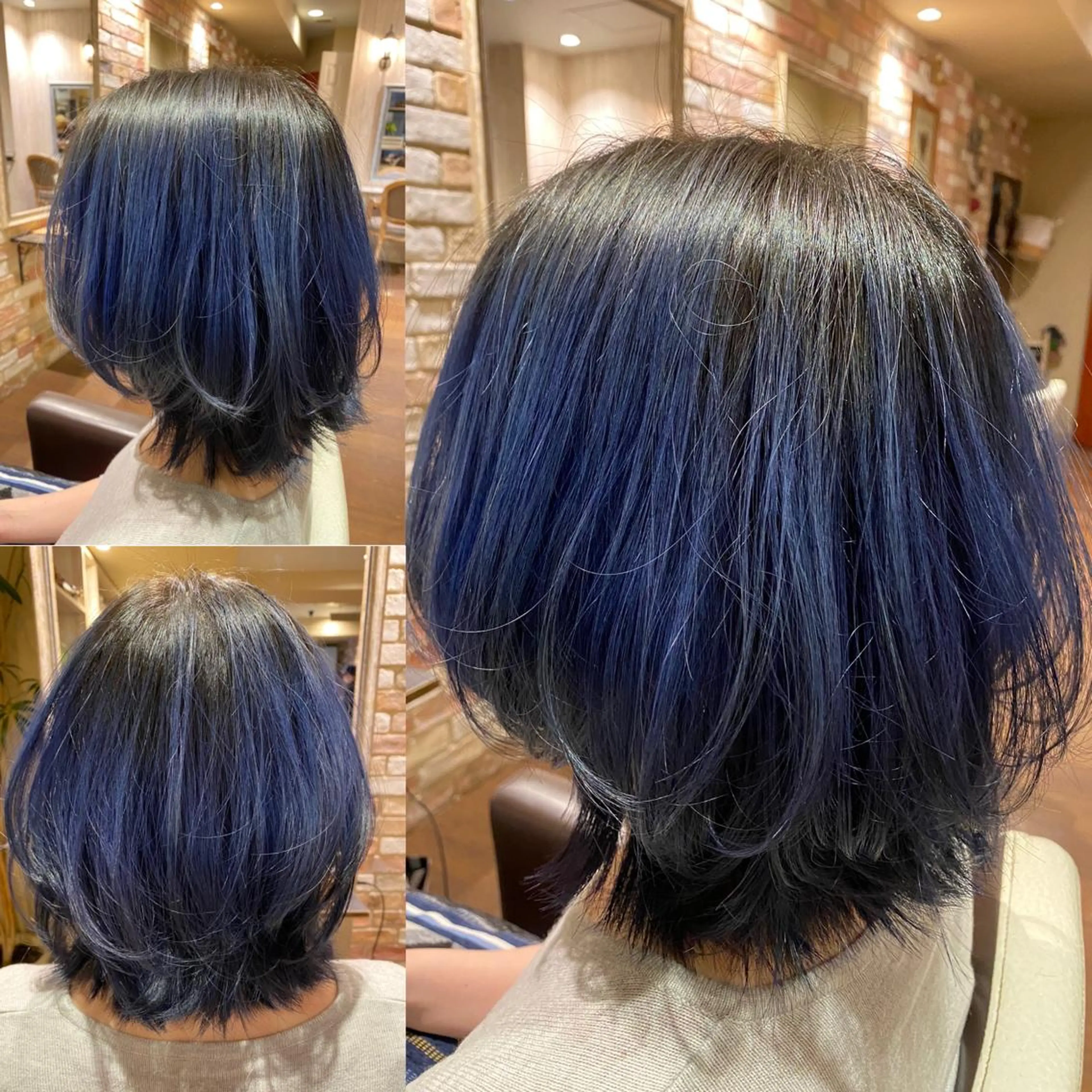 ミディアム カラー 三瓶 龍皇のヘアスタイル