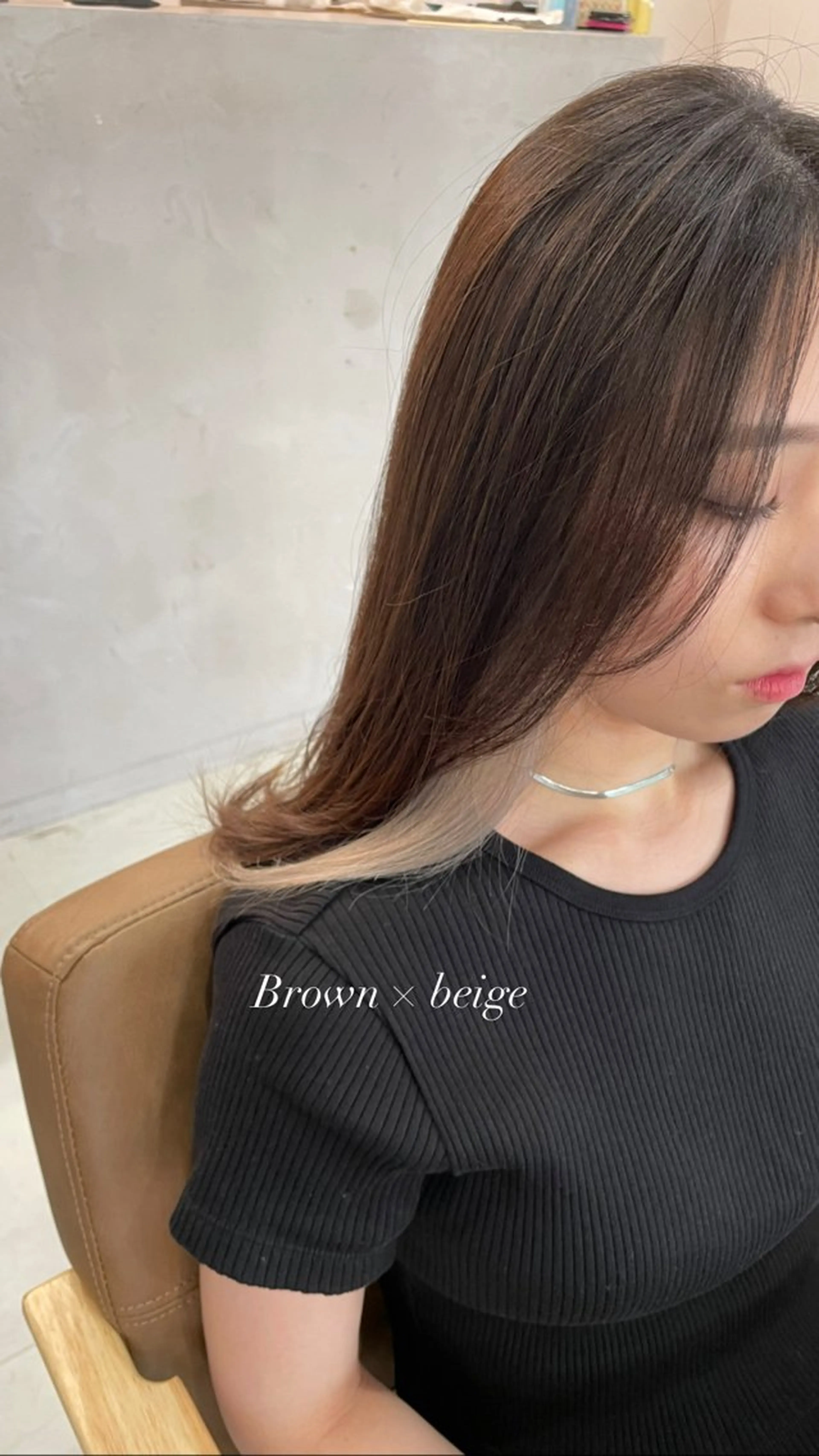 セミロング ヘアカラー 鈴木 妃帆未のヘアスタイル