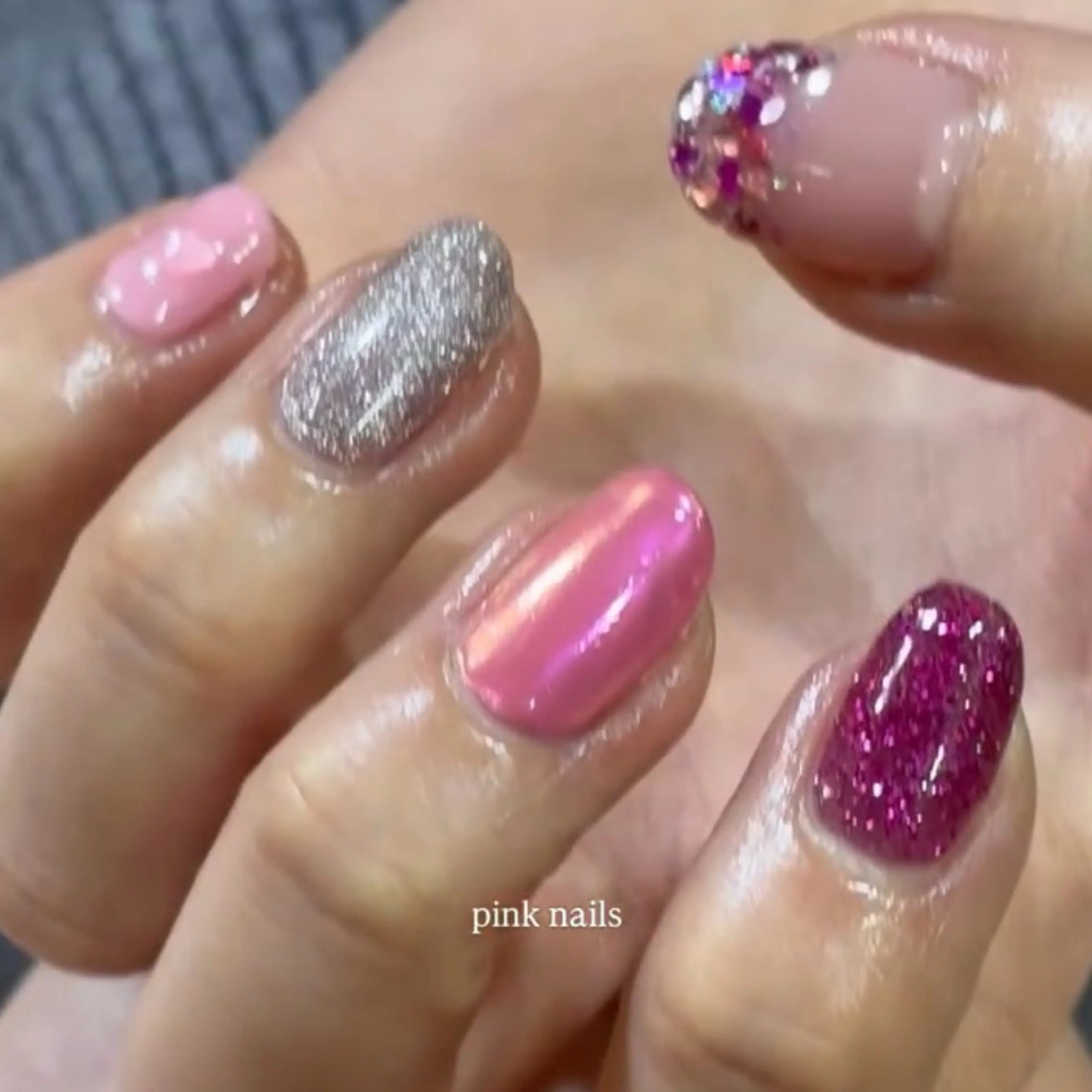 ネイル ピンク 外山 なつ美のネイルデザイン