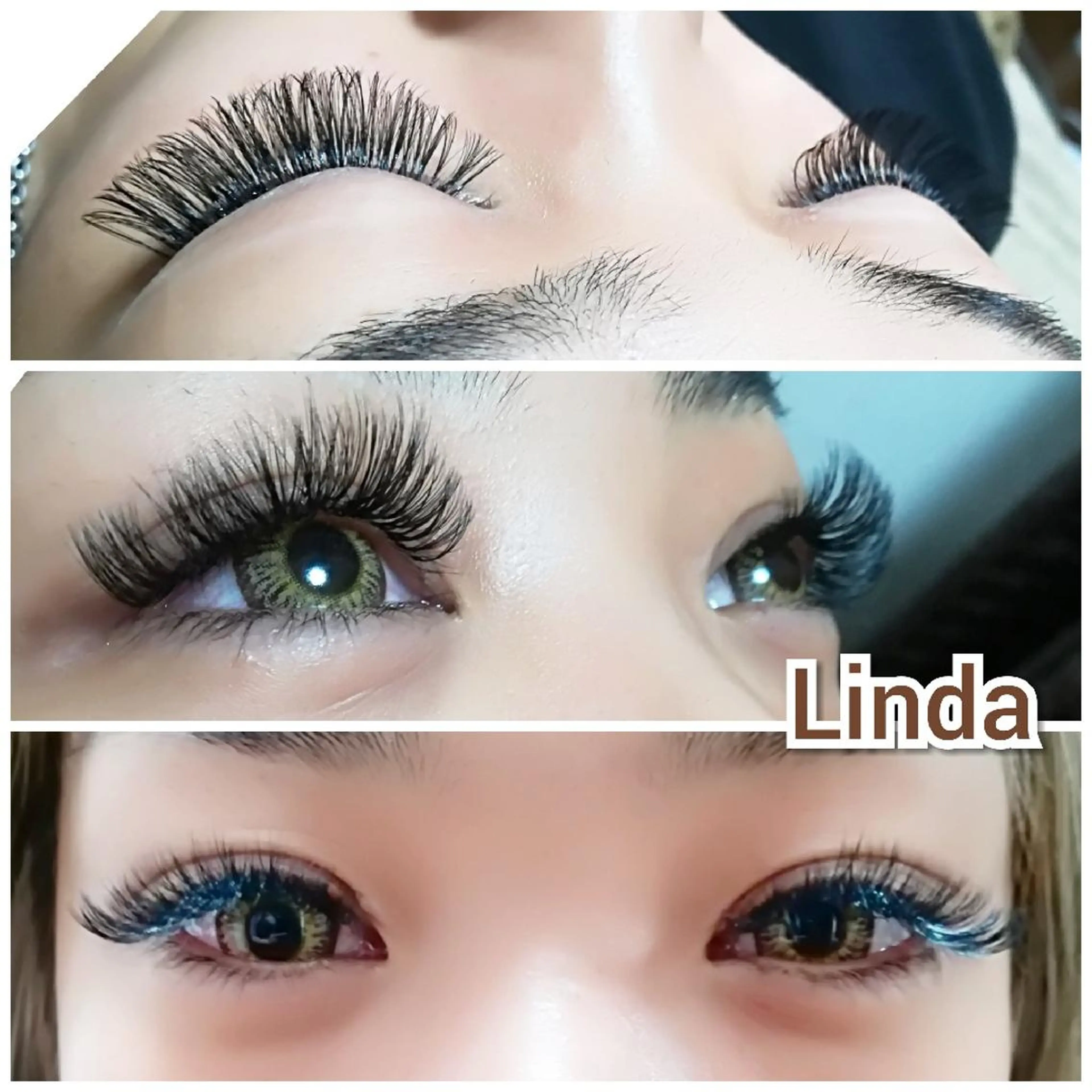マツエク・マツパ 付け放題 ボリュームラッシュ linda lashesのマツエク・マツパデザイン