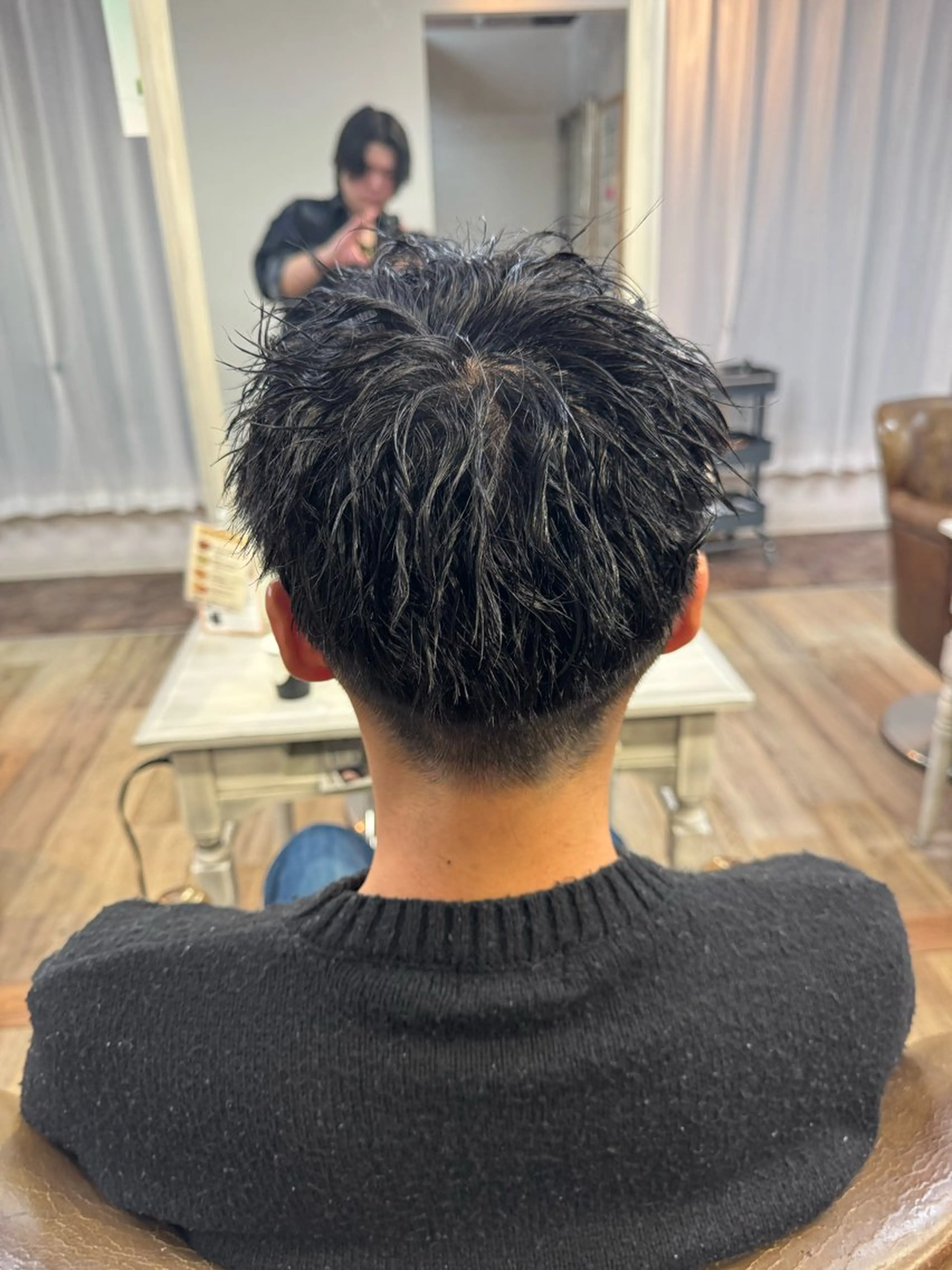 ショート パーマ メンズ カット パーマ メンズ特化 ⚡️ひりゅう⚡️のヘアスタイル