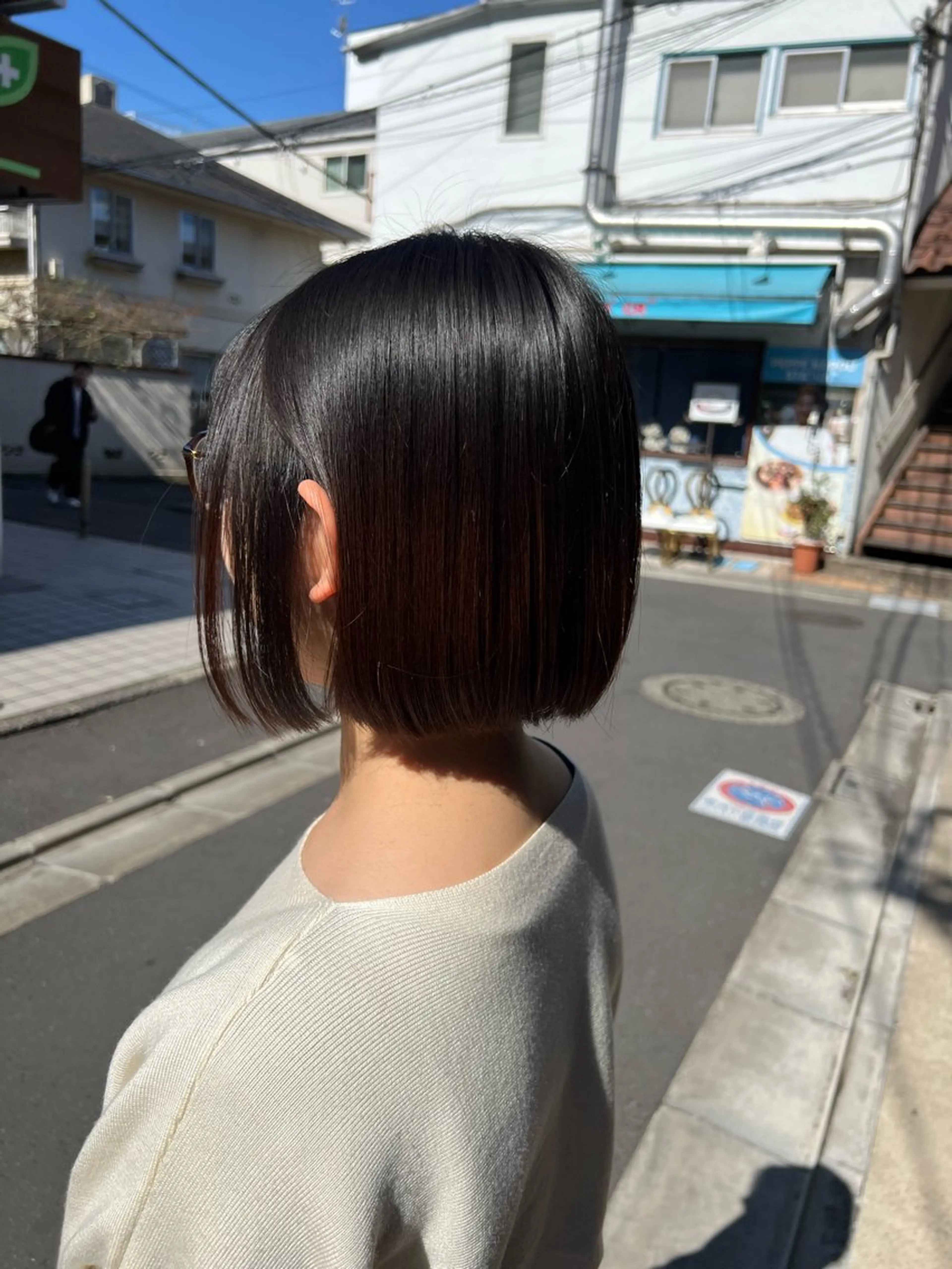 ミディアム ボブ カット トリートメント 増田 晃大のヘアスタイル