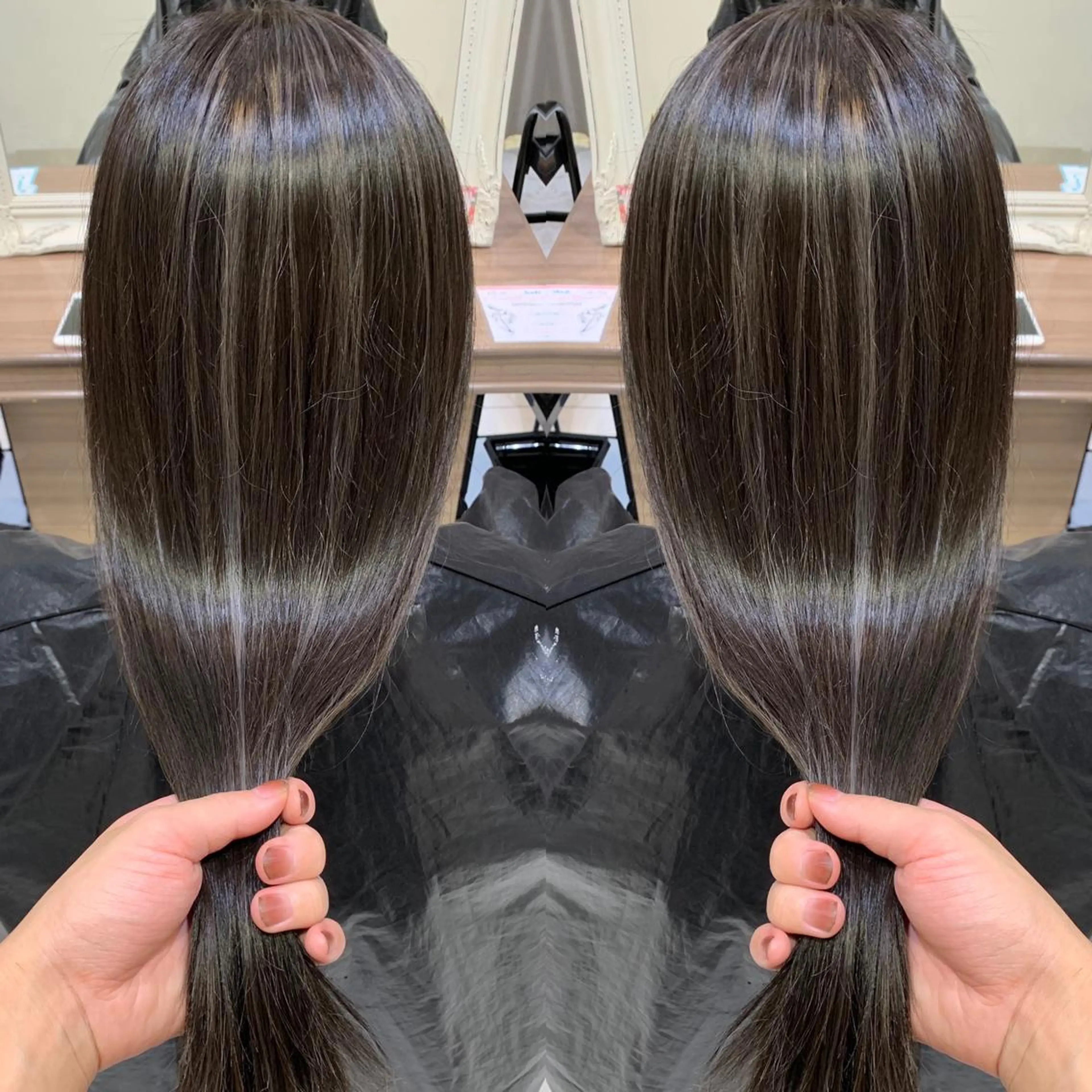 ロング カラー ヘアアレンジ 白髪ぼかしハイライト 茗荷谷駅徒歩2分のヘアスタイル