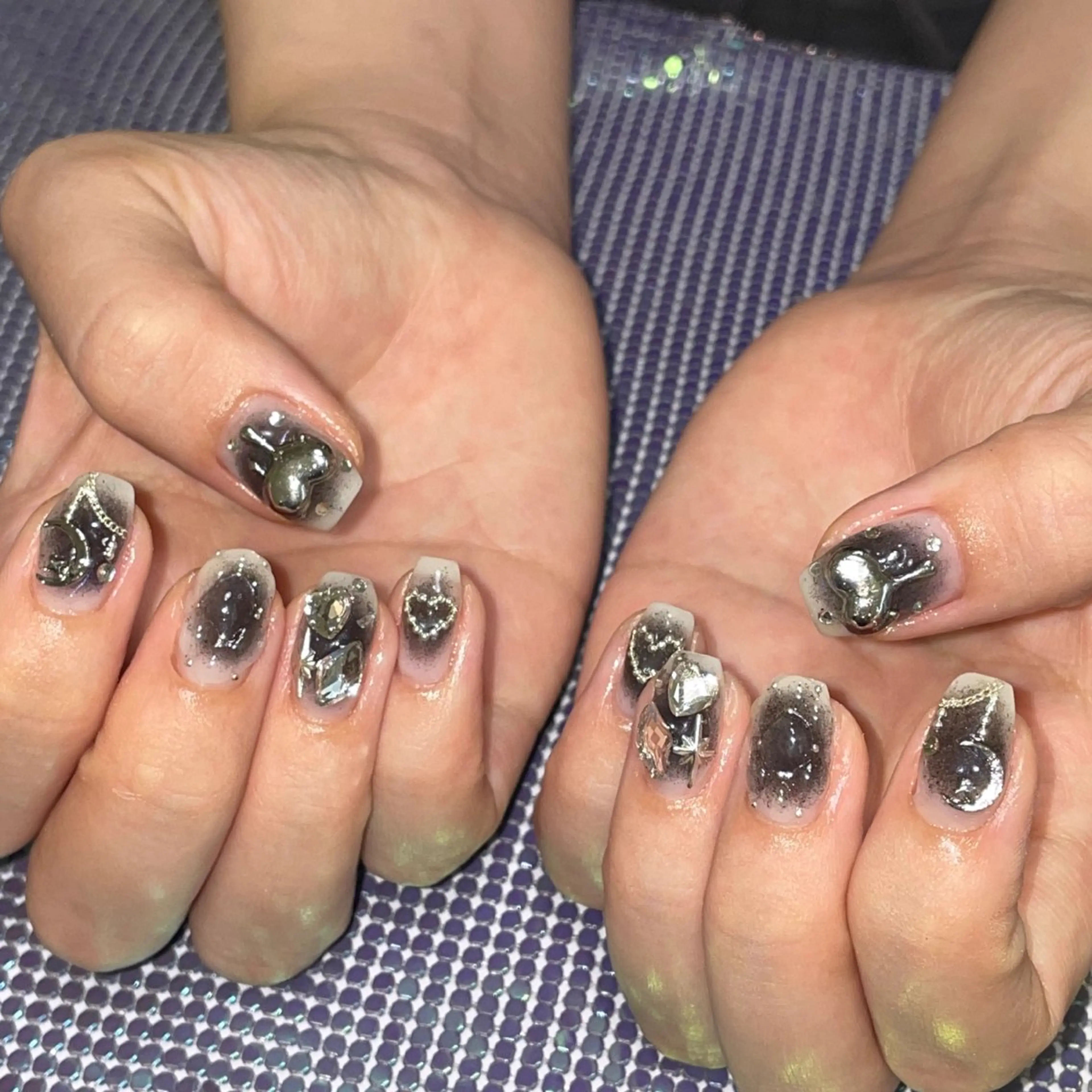 ネイル ハンドネイル RICO Nail パーツつけ放題🌈のネイルデザイン