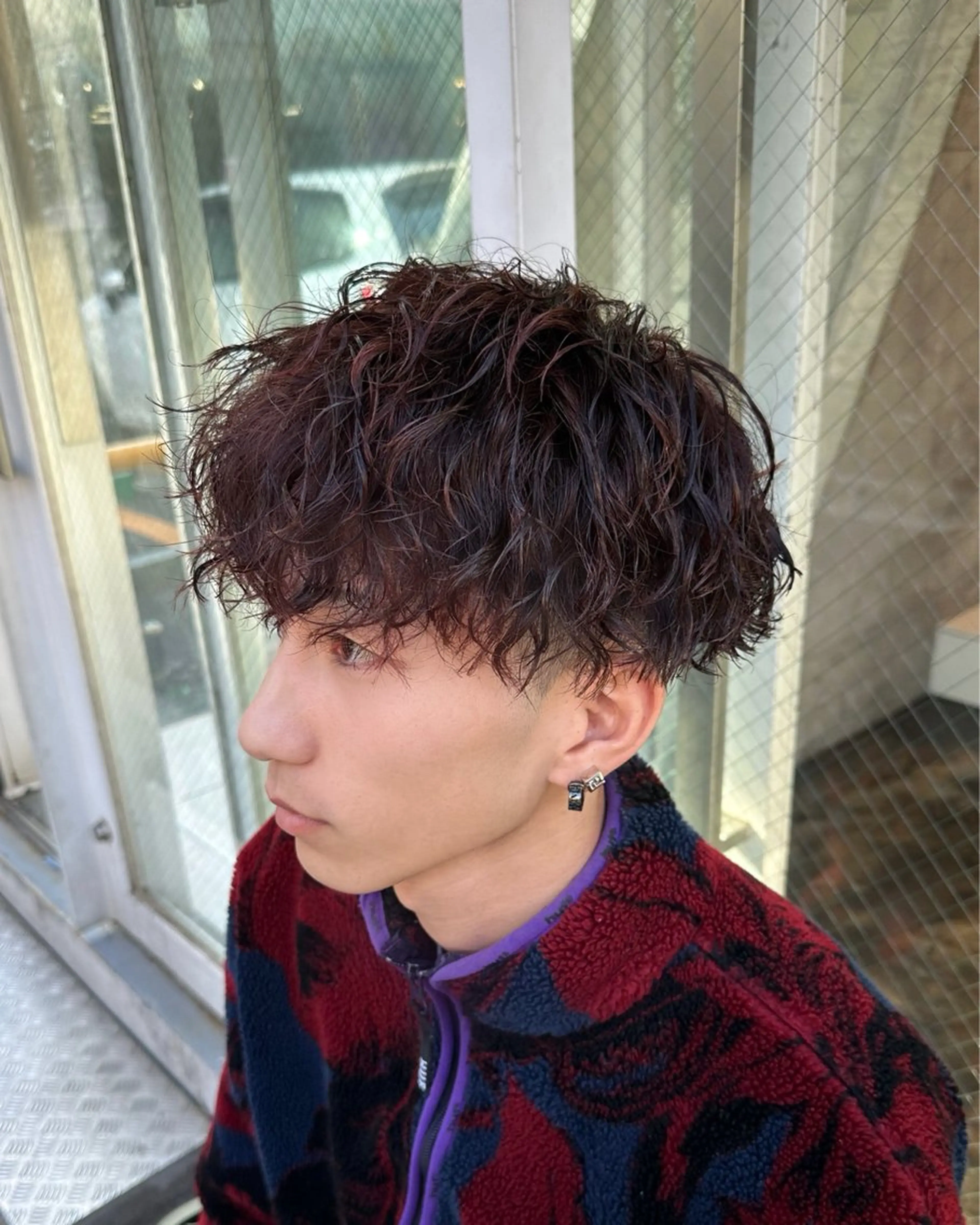 ショート メンズ カット パーマ トリートメント ツイスパ/メンズ パーマ/歩夢のヘアスタイル