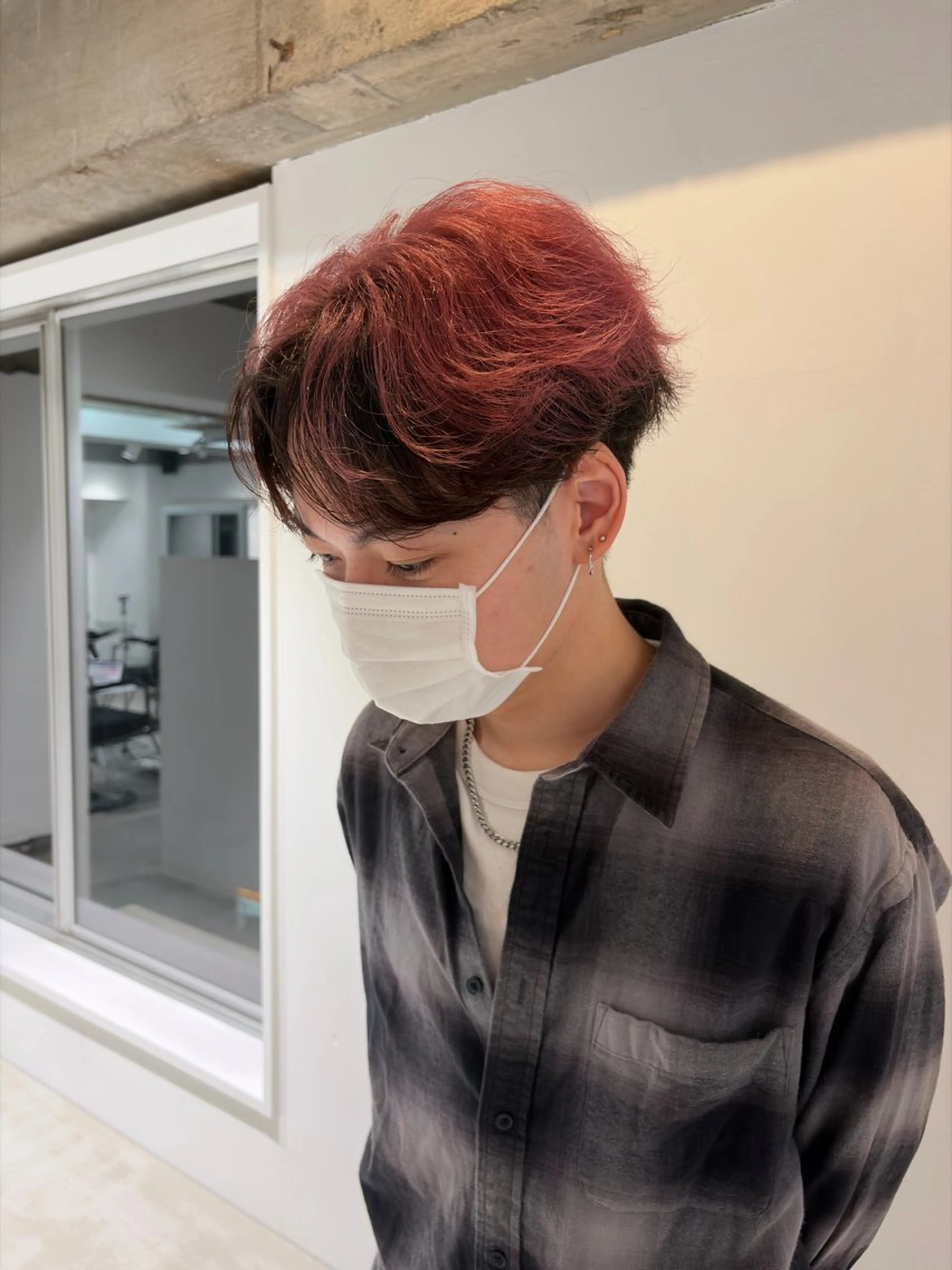 ヘアアレンジ メンズ センターパート 金澤 翔太のヘアスタイル