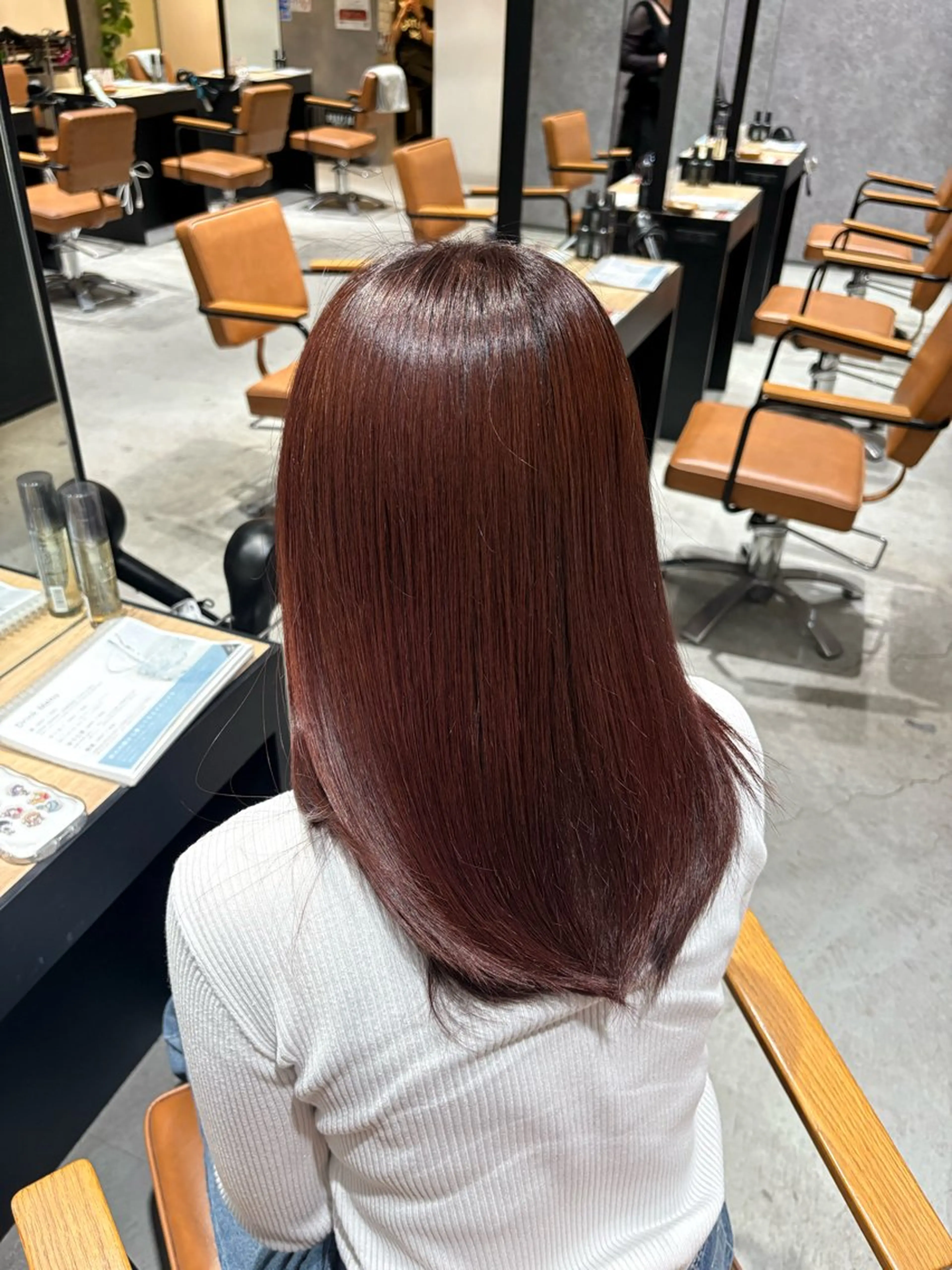 セミロング カラー ヘアカラー 中村 聖のヘアスタイル