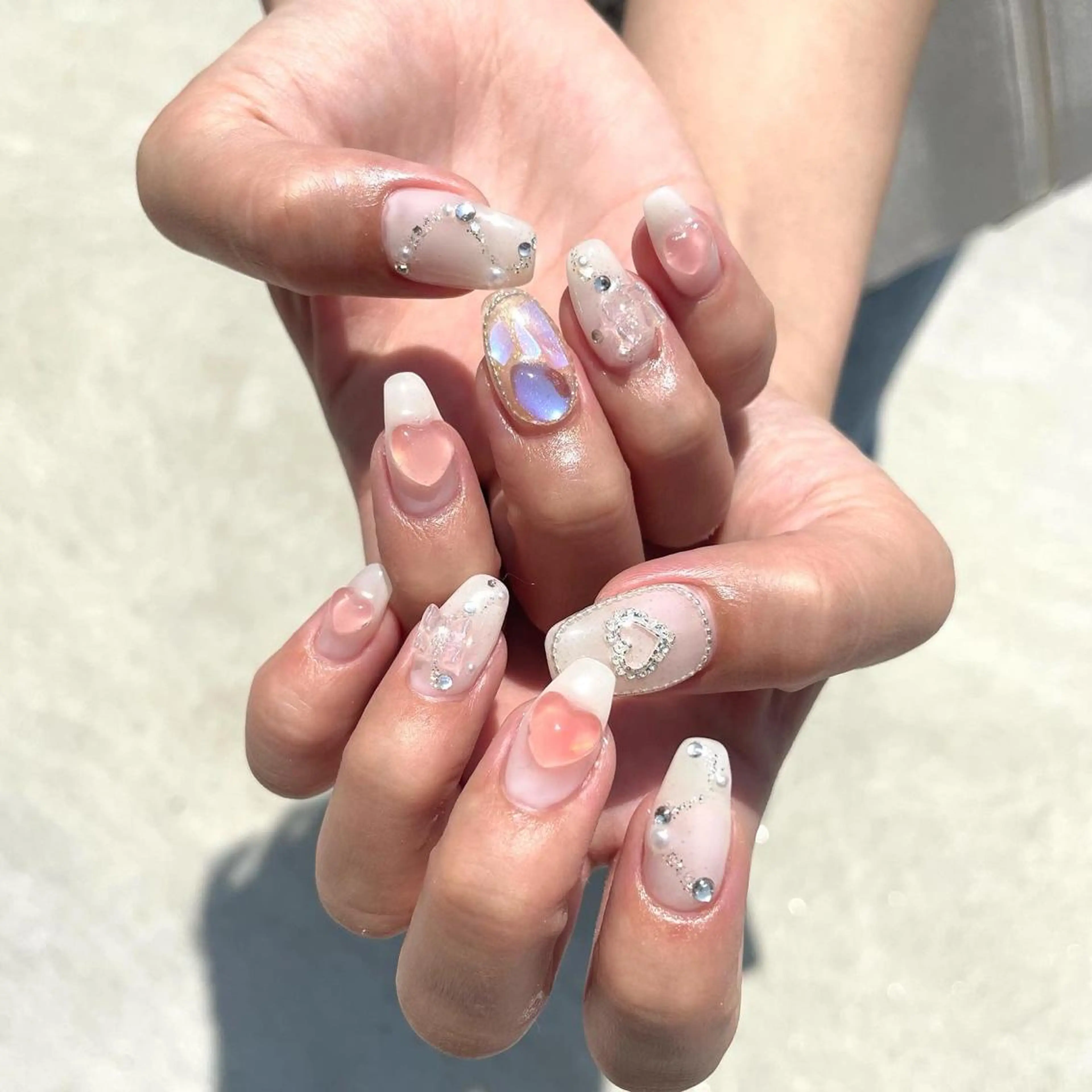 ネイル ハンドネイル Sea  nail by emaのネイルデザイン