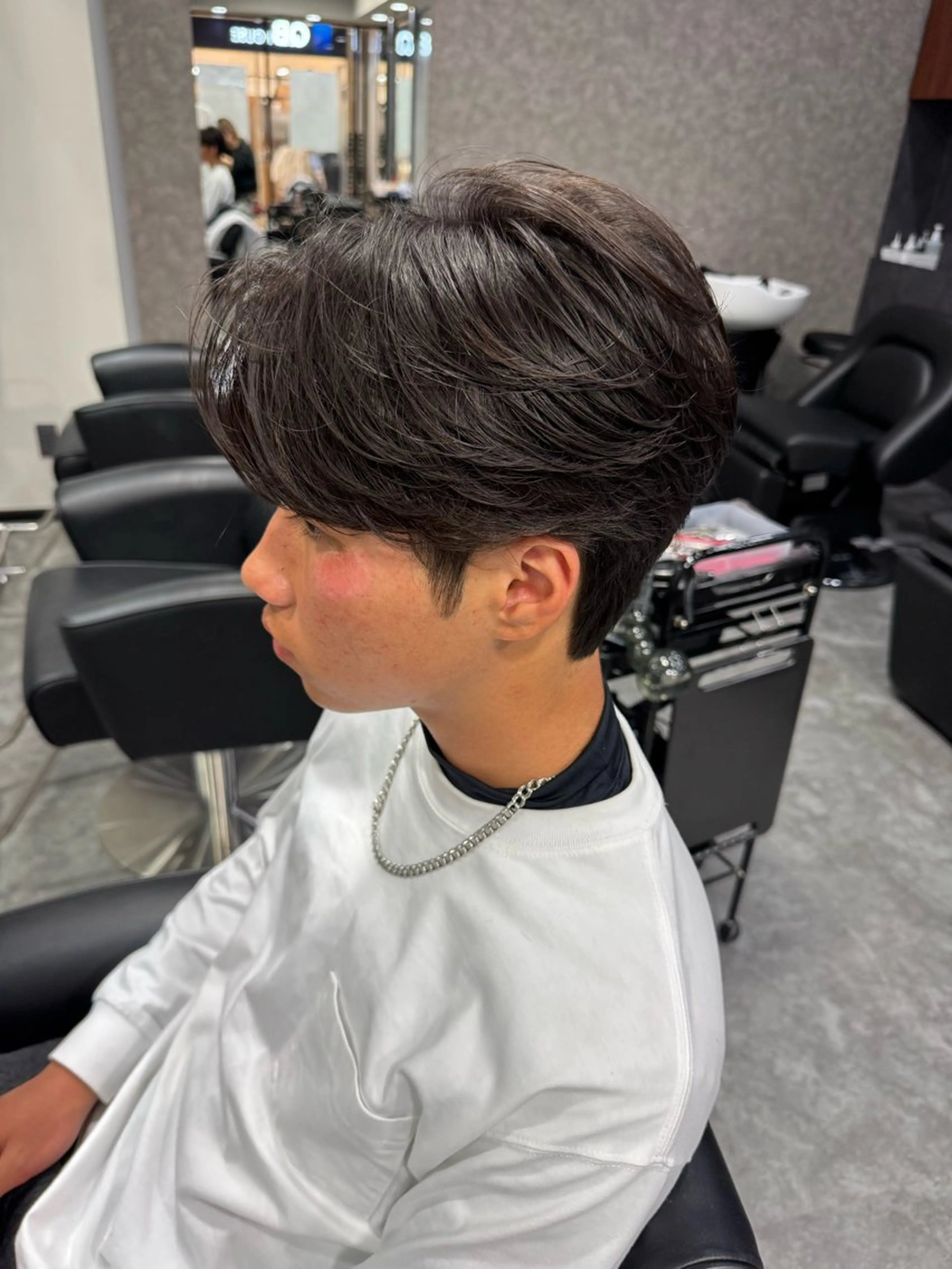 メンズ センターパート フェザーパーマ メンズパーマ Hair Salon LUCEY所属・メンズカット/パー マ/川越/成田最のヘアスタイル