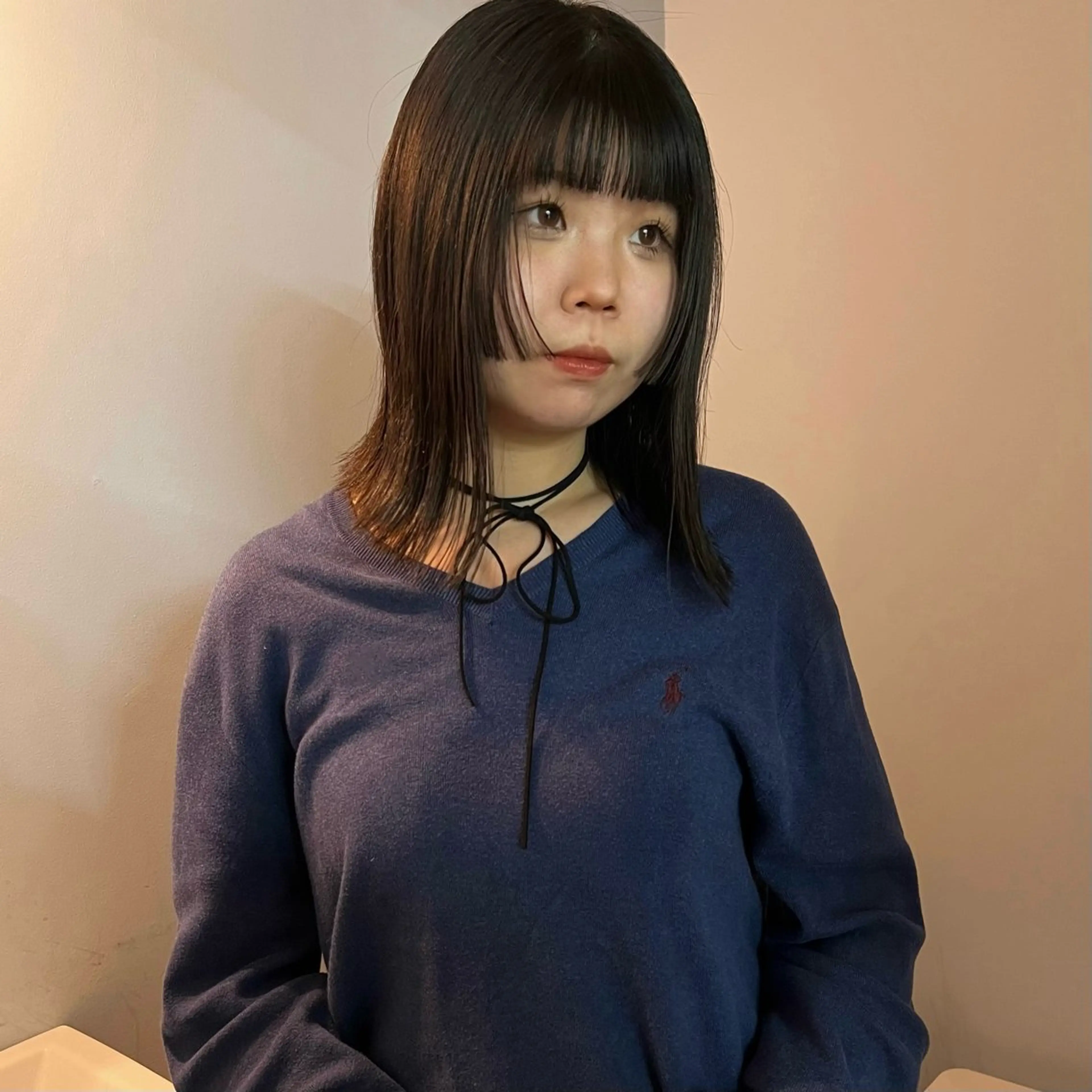 ミディアム 姫カット 舟橋耀/ブリーチカラ ー/レイヤーカットのヘアスタイル