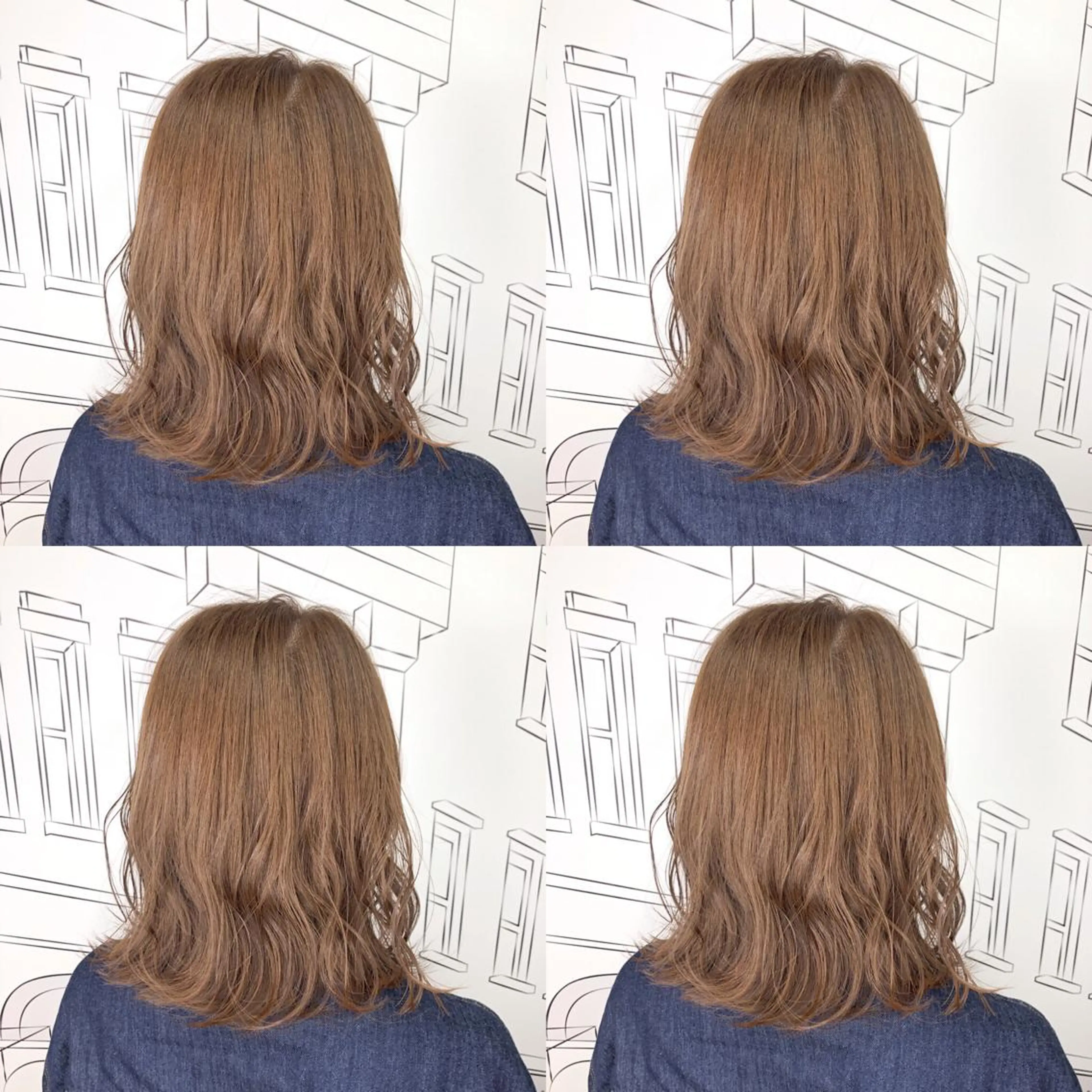 ミディアム カラー TOMOKA 艶髪/透明感カラーのヘアスタイル