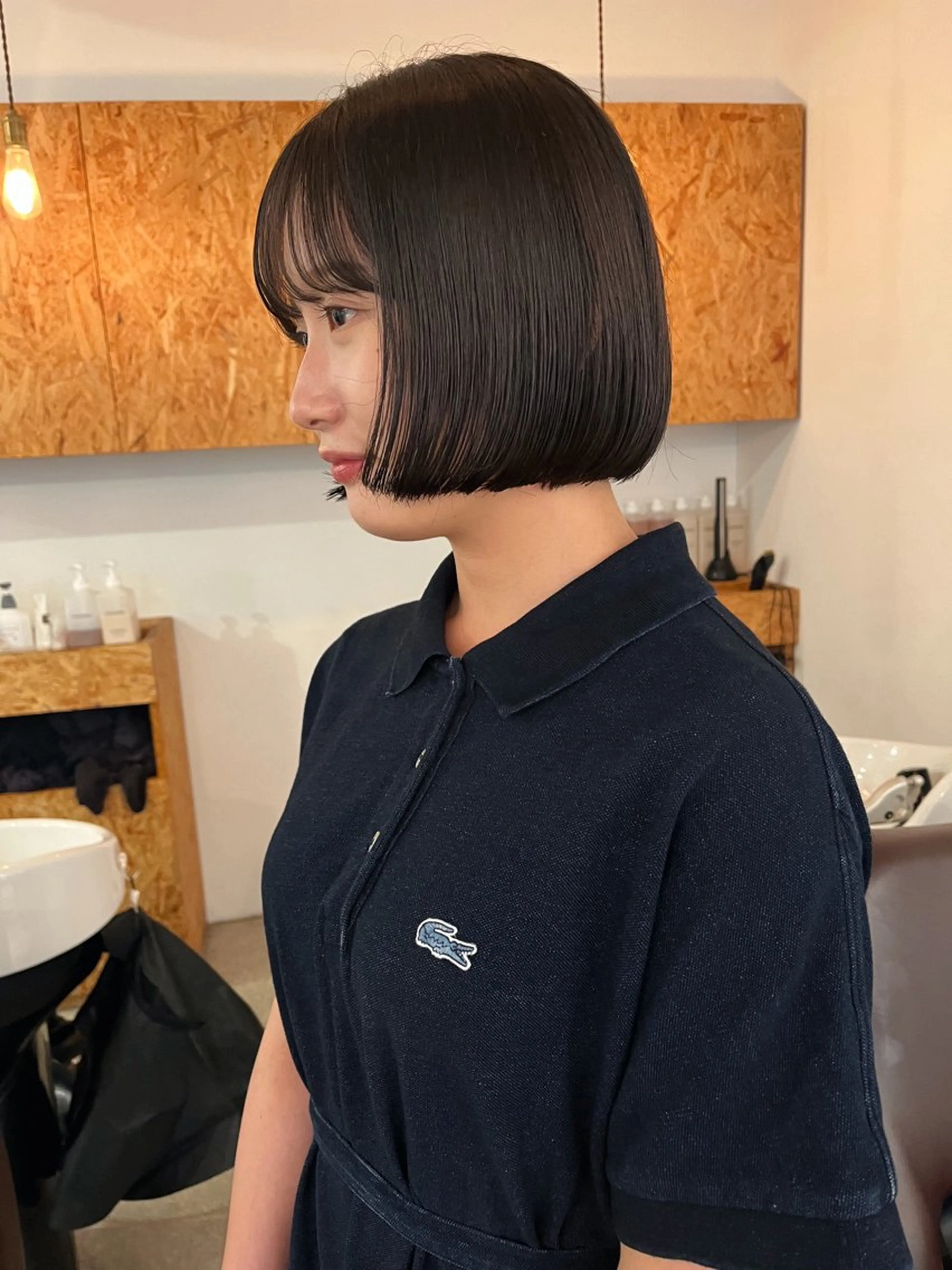 ショート ボブ 暖色/パーマ 🌼クニトウメイのヘアスタイル