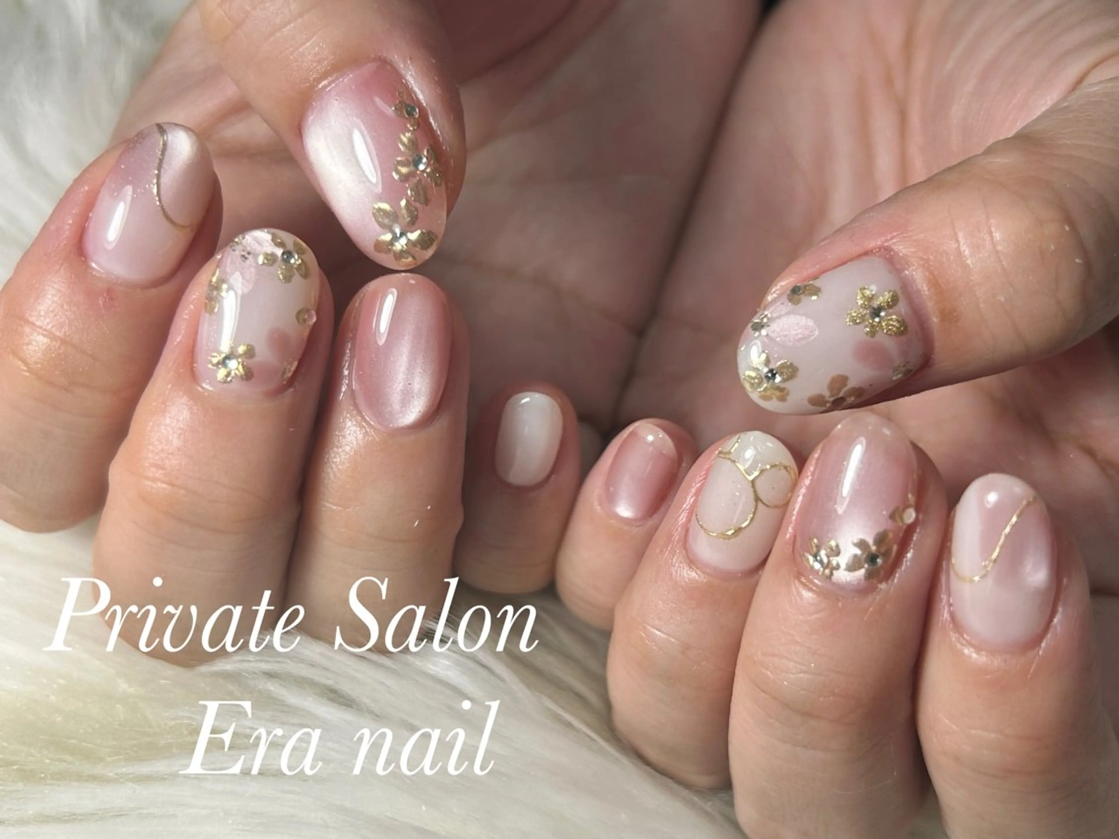 ネイル フラワーネイル 持ち込み ハンドネイル Era nailのネイルデザイン