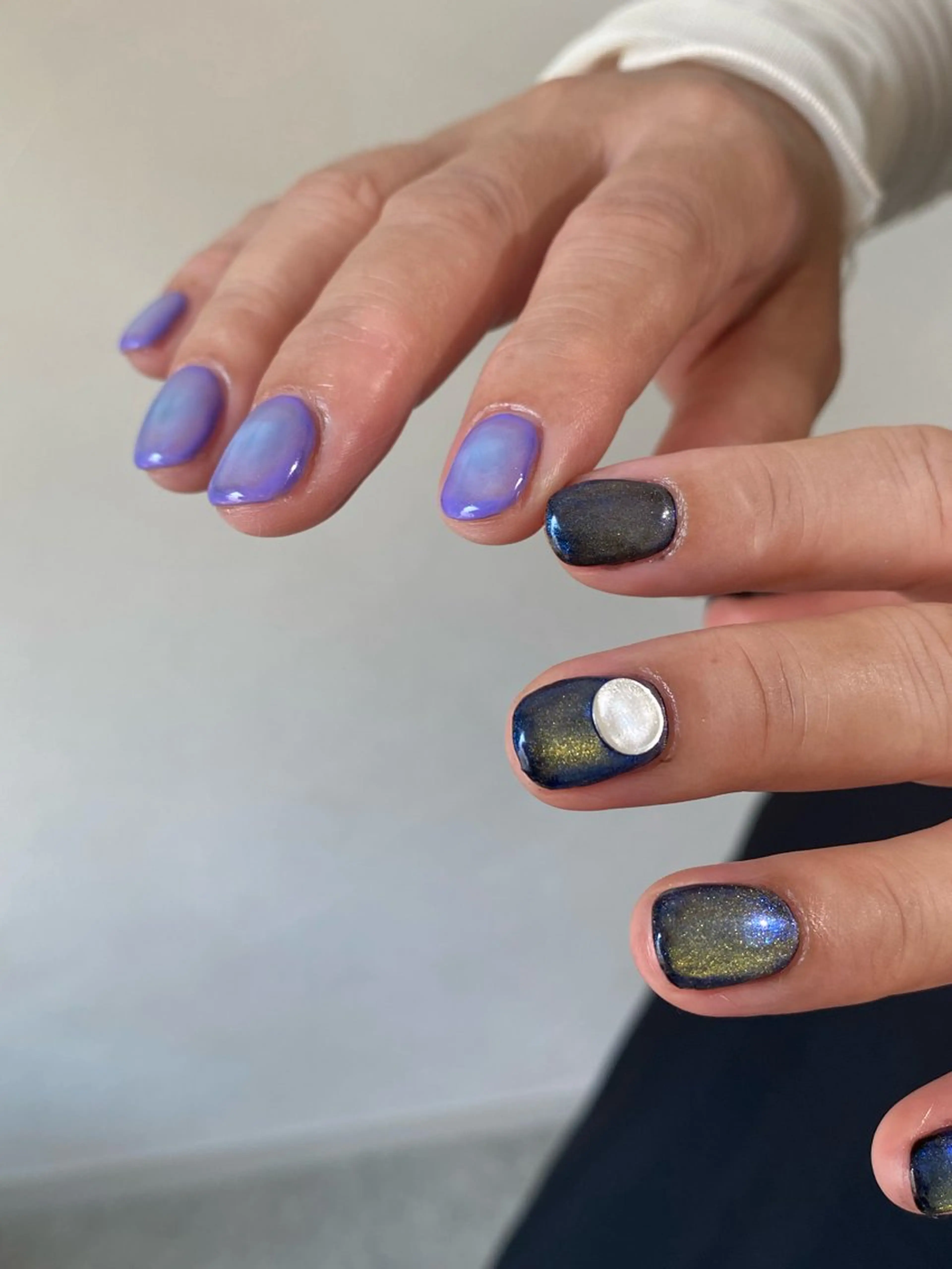 ネイル グラデーション マグネットネイル 神戸ネイル/摂津本山 yinのネイルデザイン