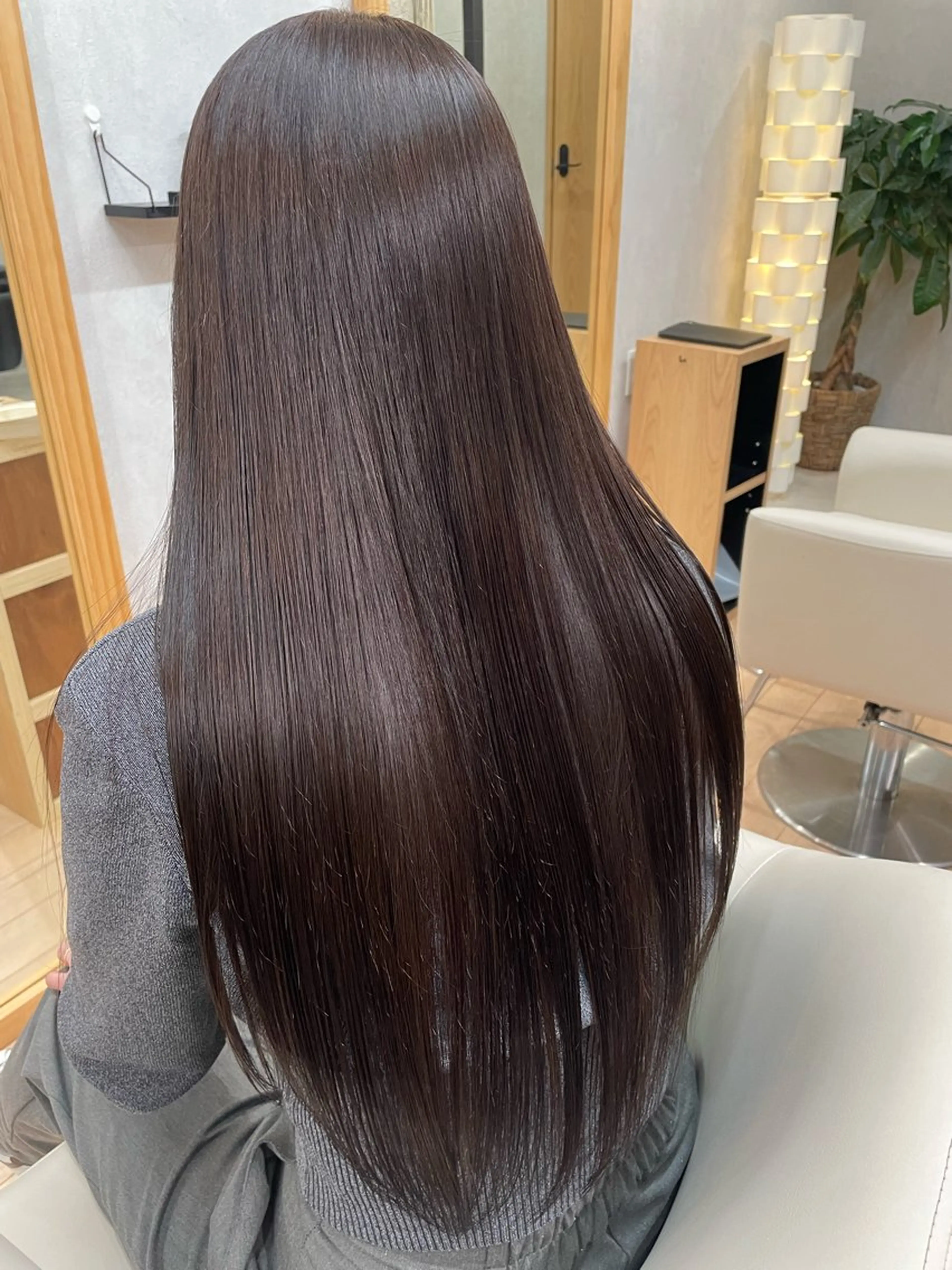 ロング カット ヘアカラー トリートメント SHIORI/ ベージュカラー/ボブのヘアスタイル