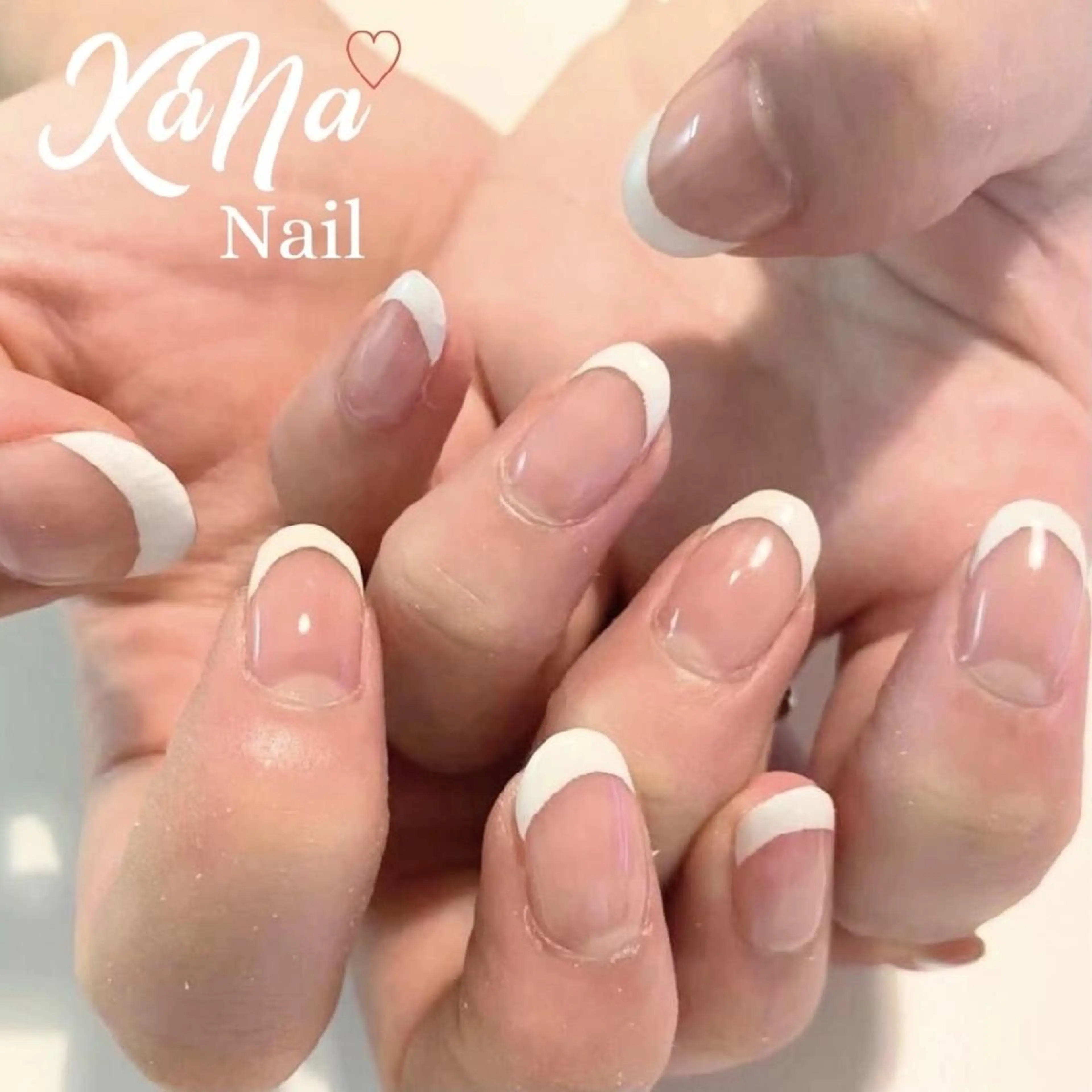 ネイル フレンチネイル シンプルネイル KaNa Nailのネイルデザイン