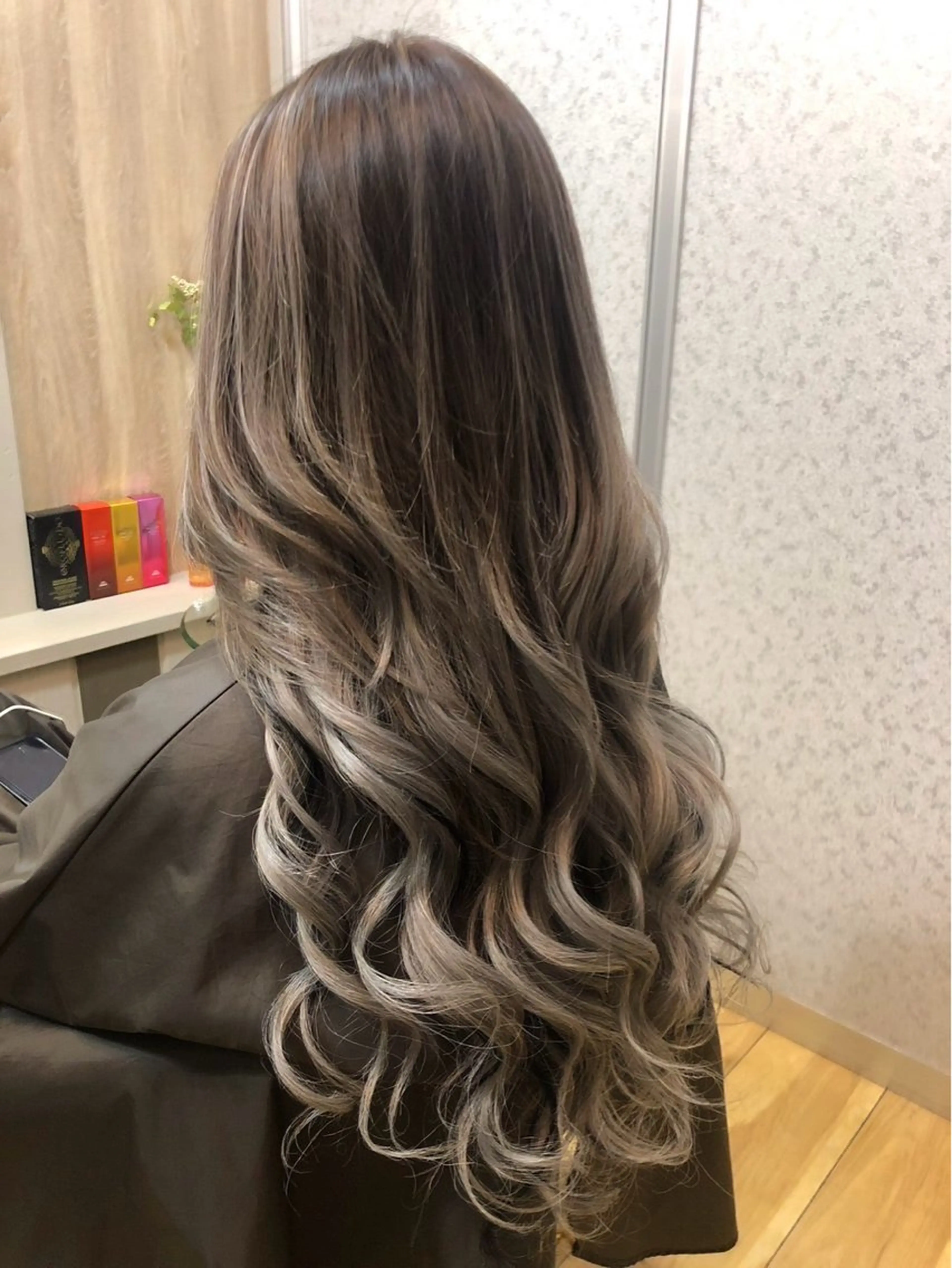 ロング エクステ 細川武琉/艶カラー /Aqua limeのヘアスタイル