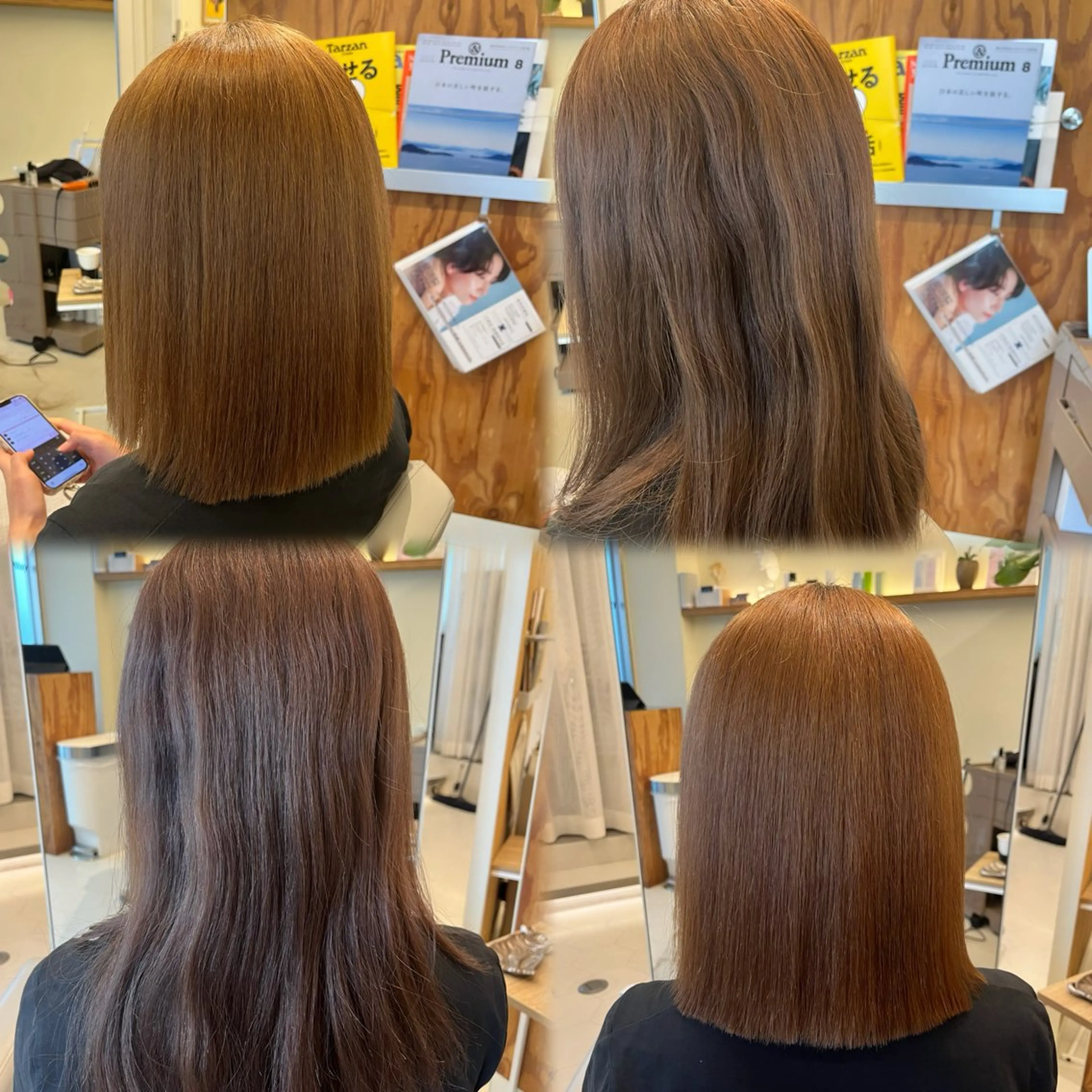 ミディアム くせ毛 髪質改善 似合わせカット 縮毛矯正 酸性ストレート カット 縮毛矯正 髪質改善/縮毛矯正 艶髪🔥高杉のヘアスタイル