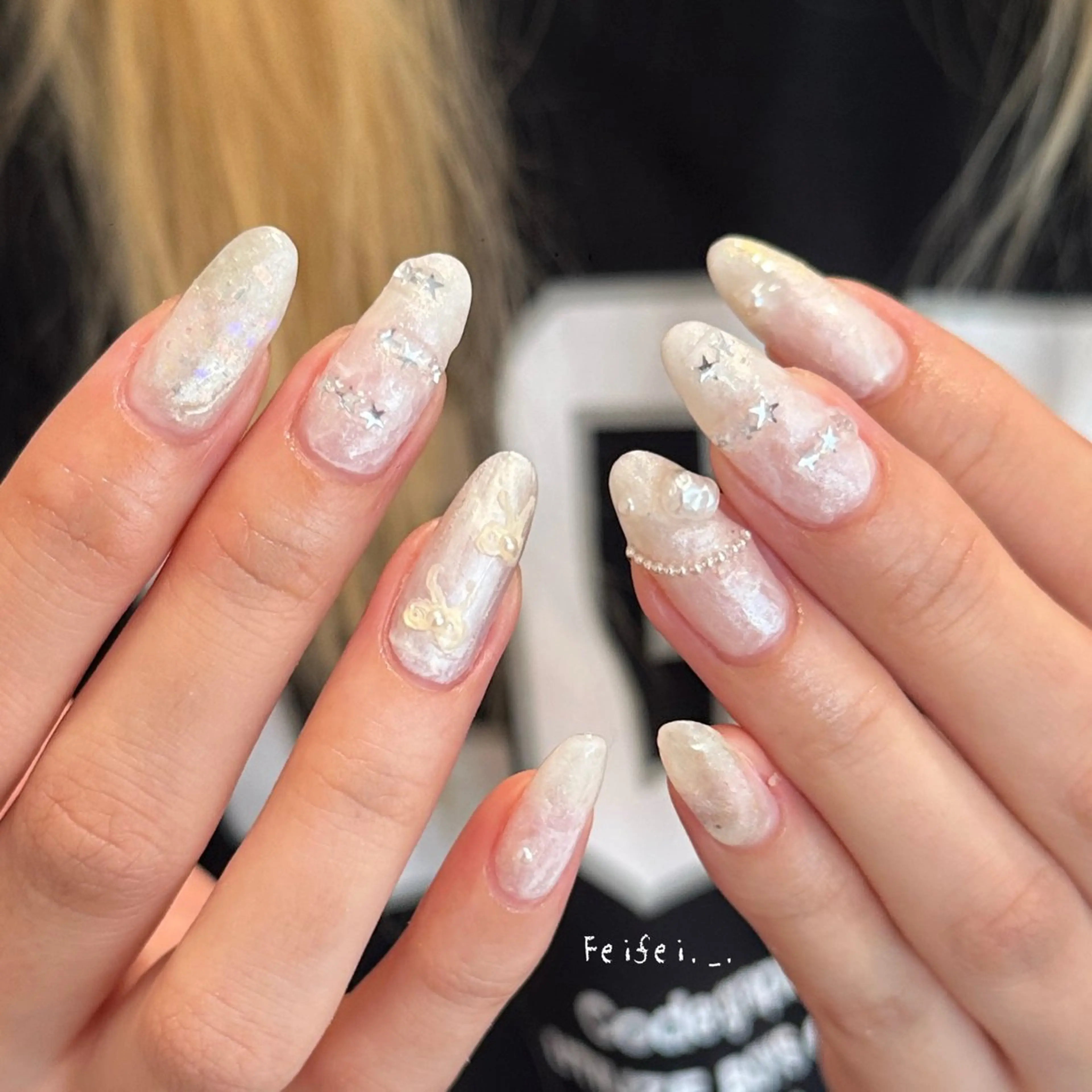 ネイル ハンドネイル 🎀フェイ フェイ🫧💗のネイルデザイン