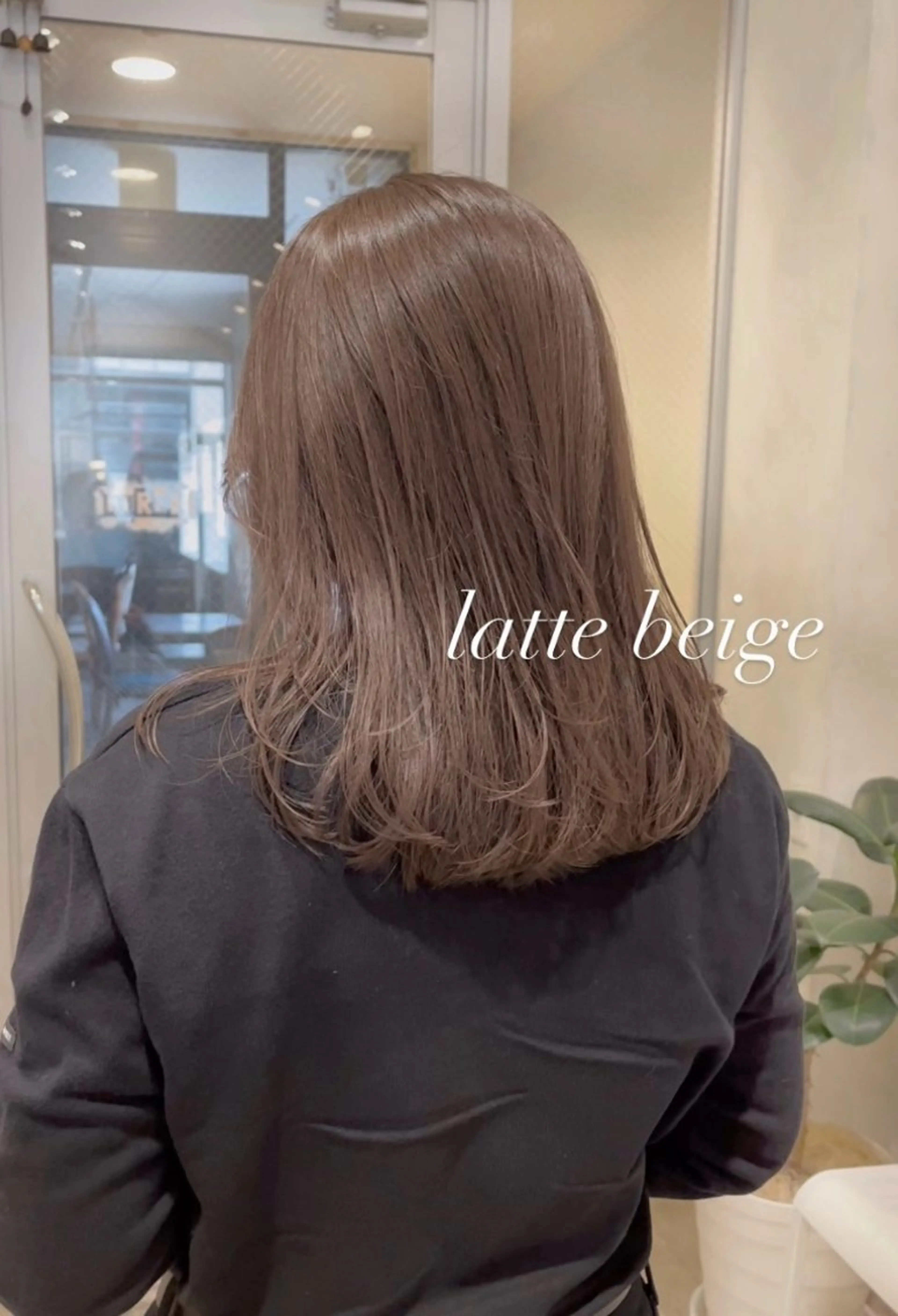 ミディアム カラー 縮毛矯正 nakahara madokaのヘアスタイル