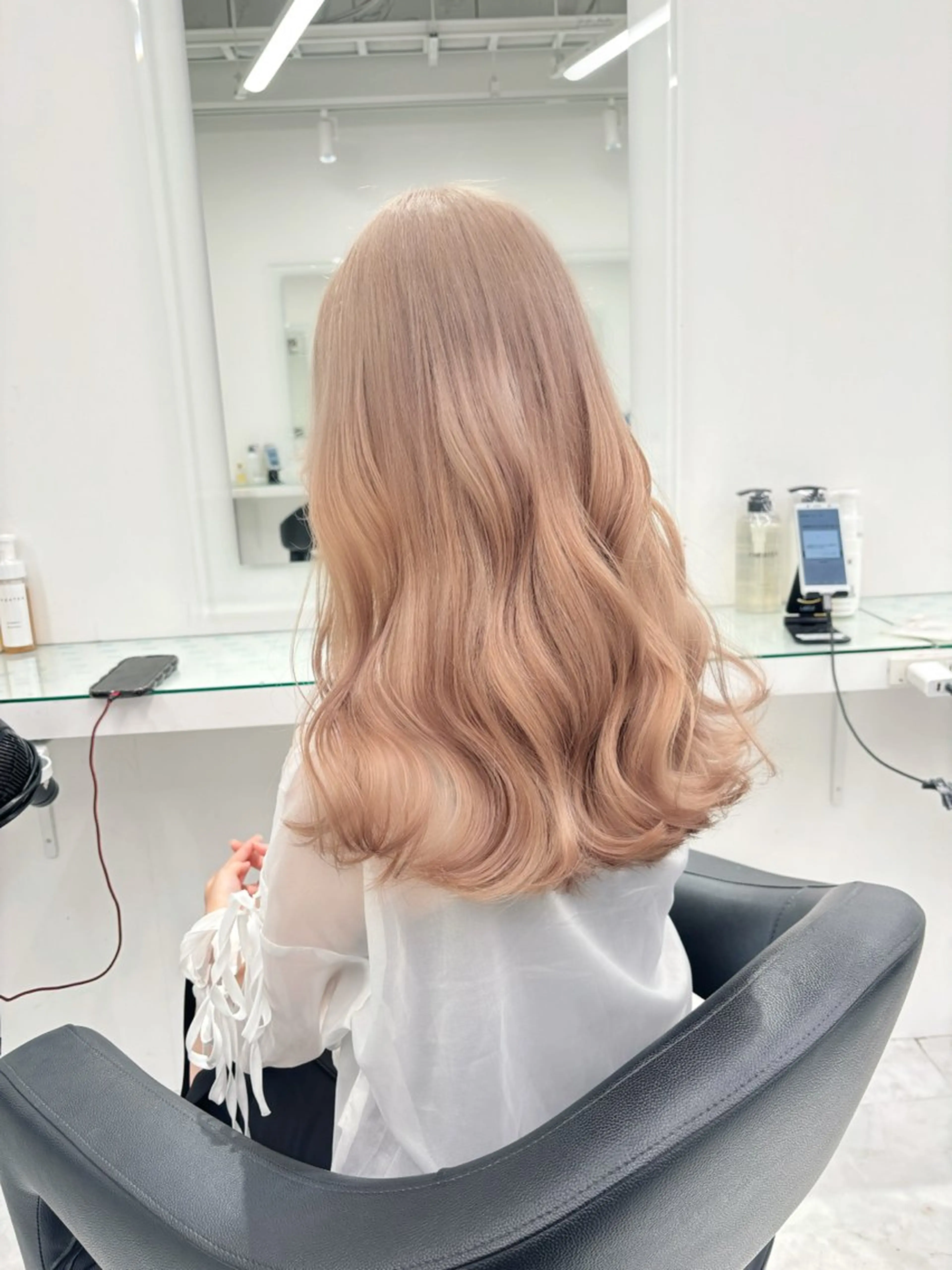 ロング カラー ヘアカラー トリートメント 💖ミルクティー💖 あかり💖のヘアスタイル