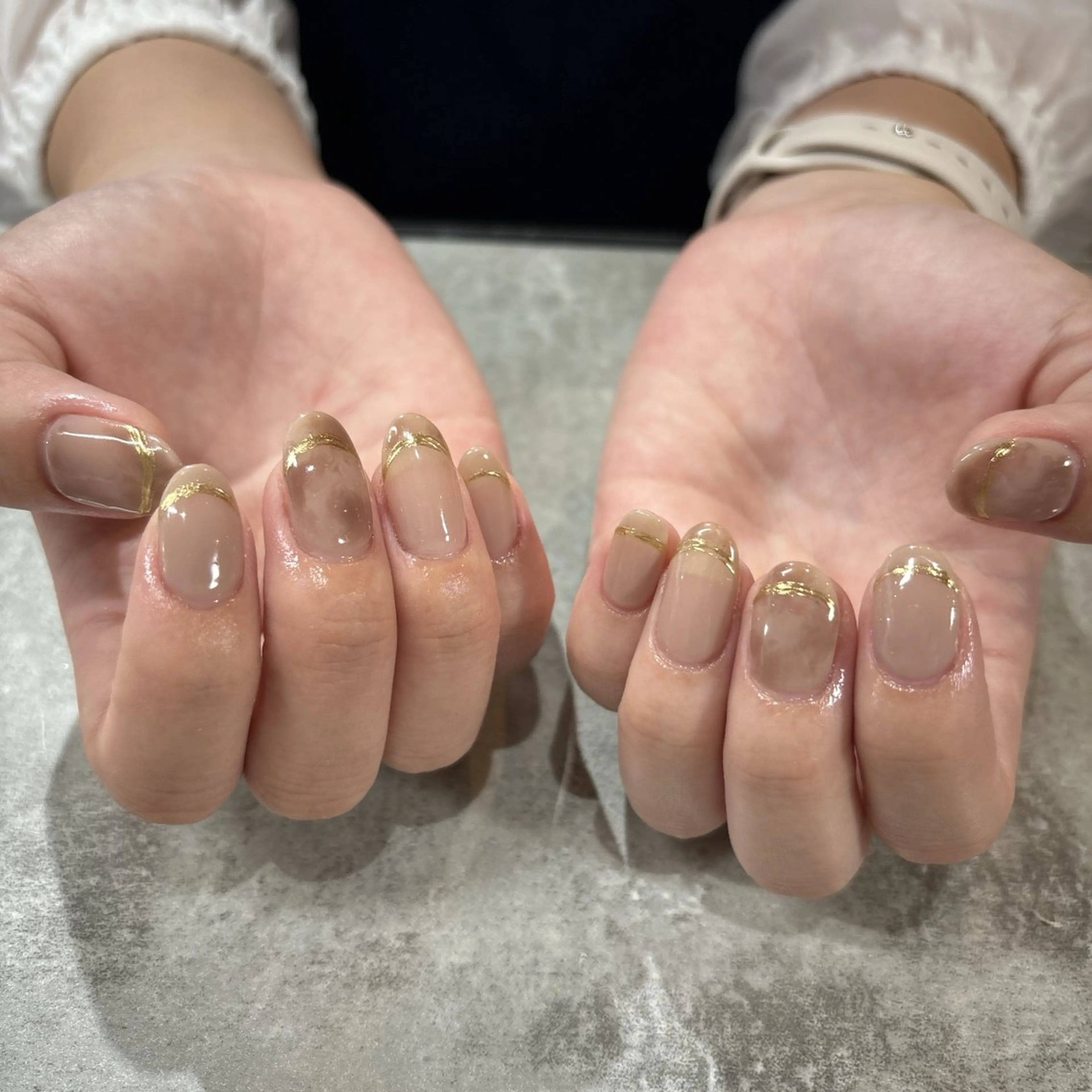 ネイル ハンドネイル 大島 玲奈のネイルデザイン