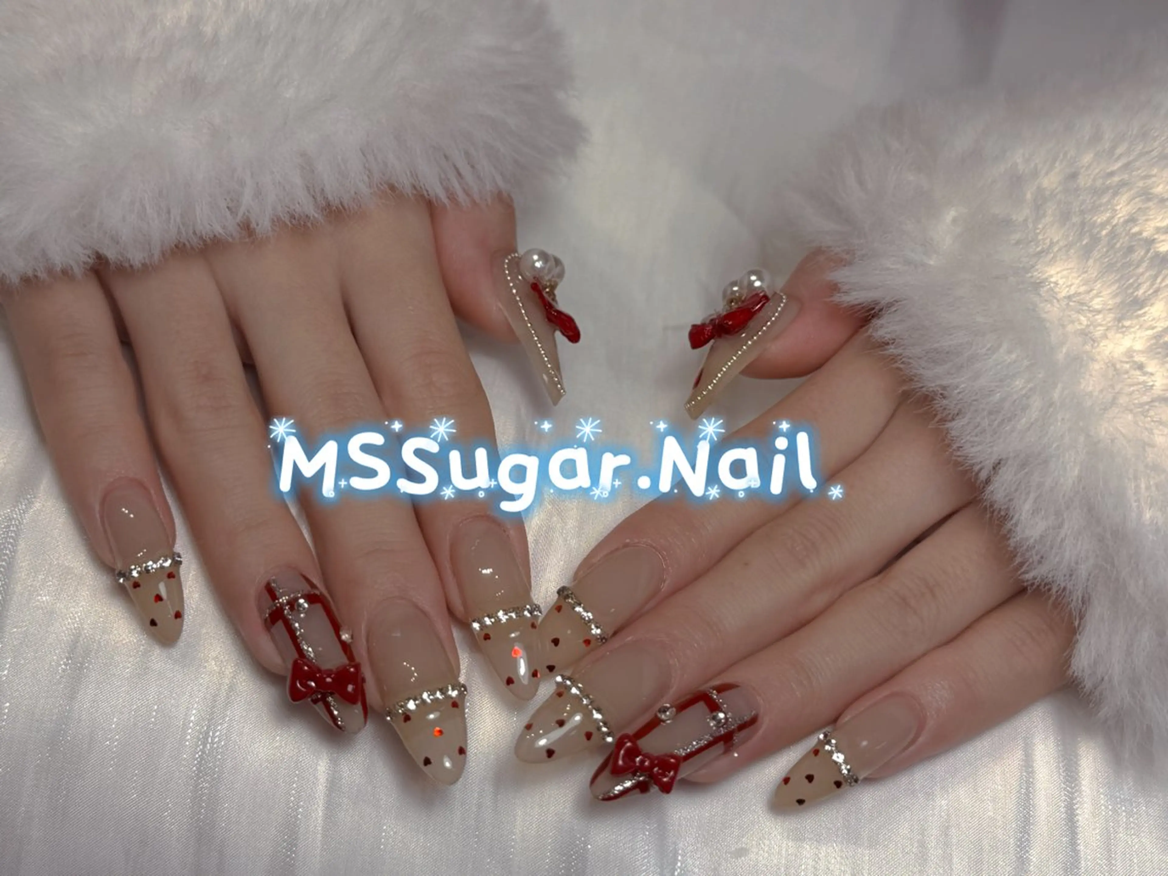 ネイル ハロウィン ロングネイル マグネットネイル スカルプネイル ネイルチップ MSSugar Nailのネイルデザイン