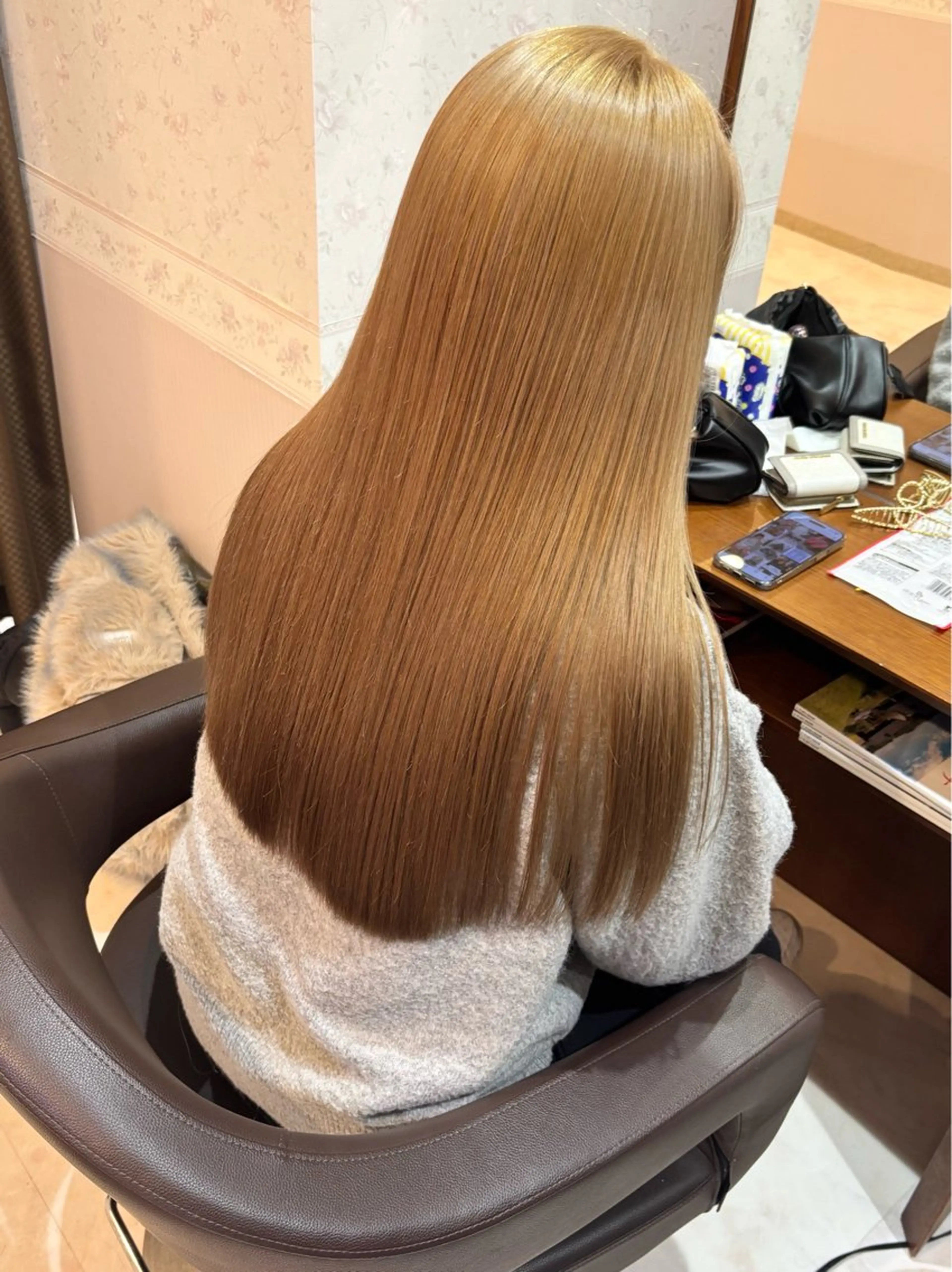 ロング ヘアカラー トリートメント シエル岡山店所属・ボブ／ハイトーン /岡山駅前/上野陸のヘアスタイル