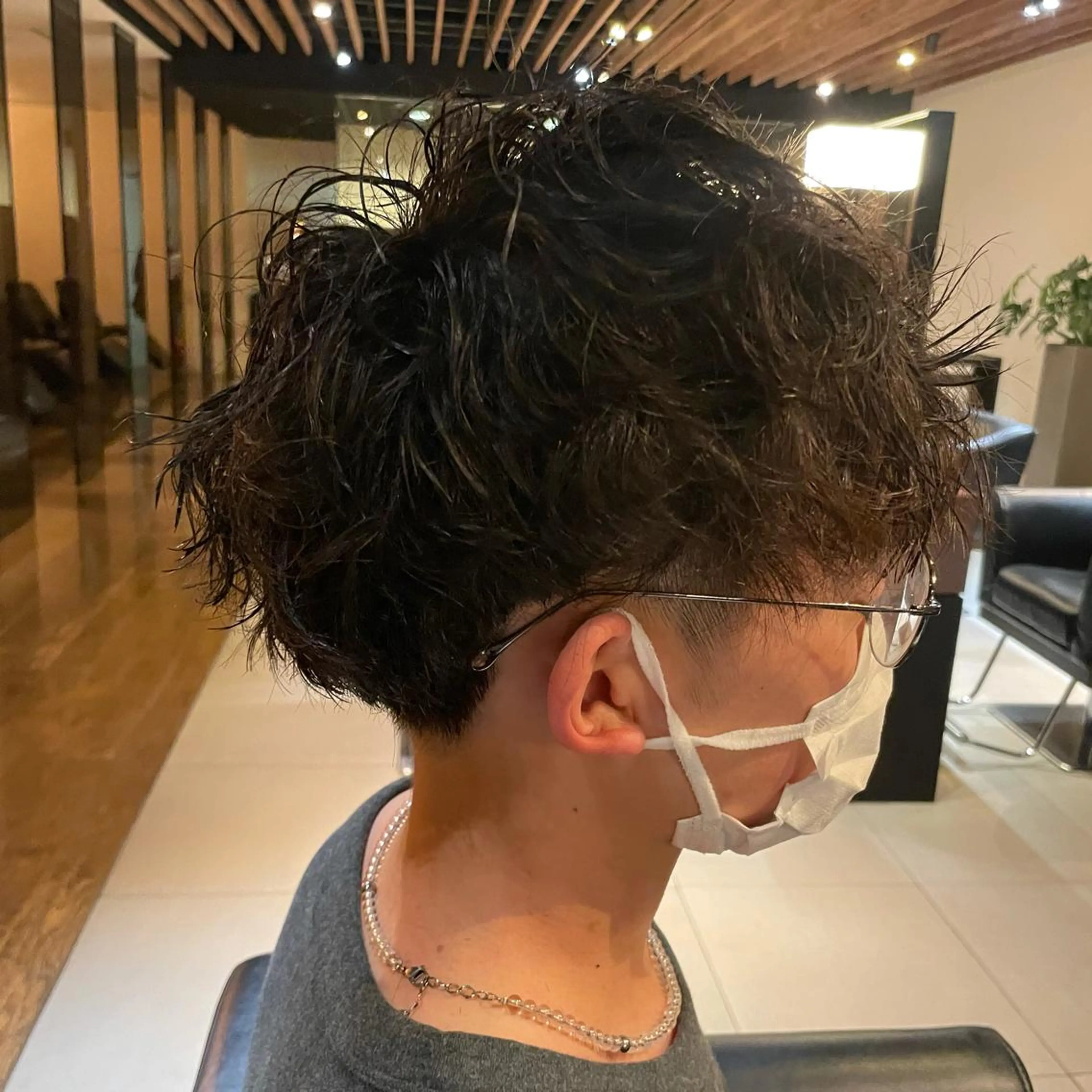 メンズ ショート・ボブ 中村俊哉のヘアスタイル