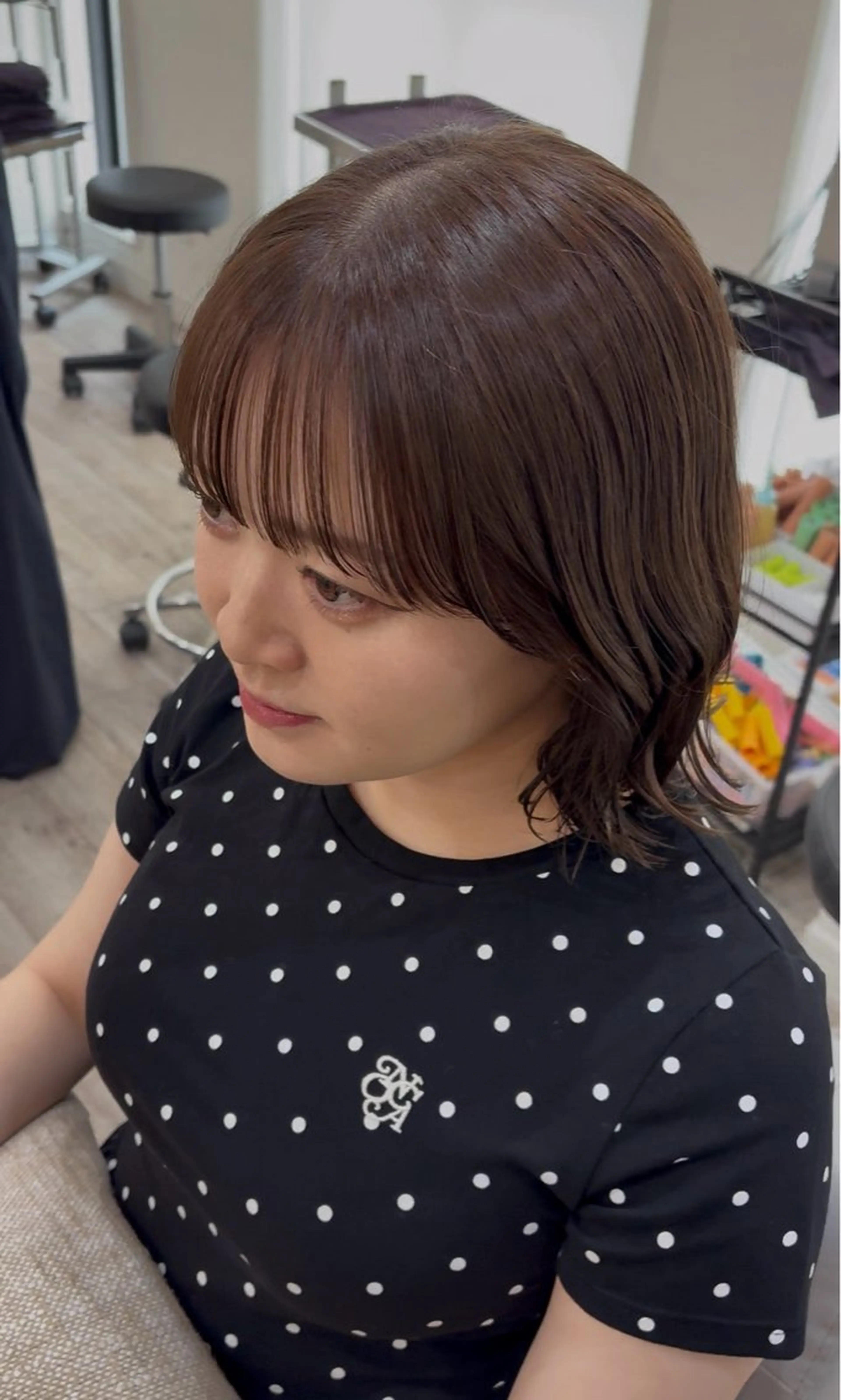 ミディアム 美髪矯正・ブリーチ 矯正🫧秋元ゆたかのヘアスタイル