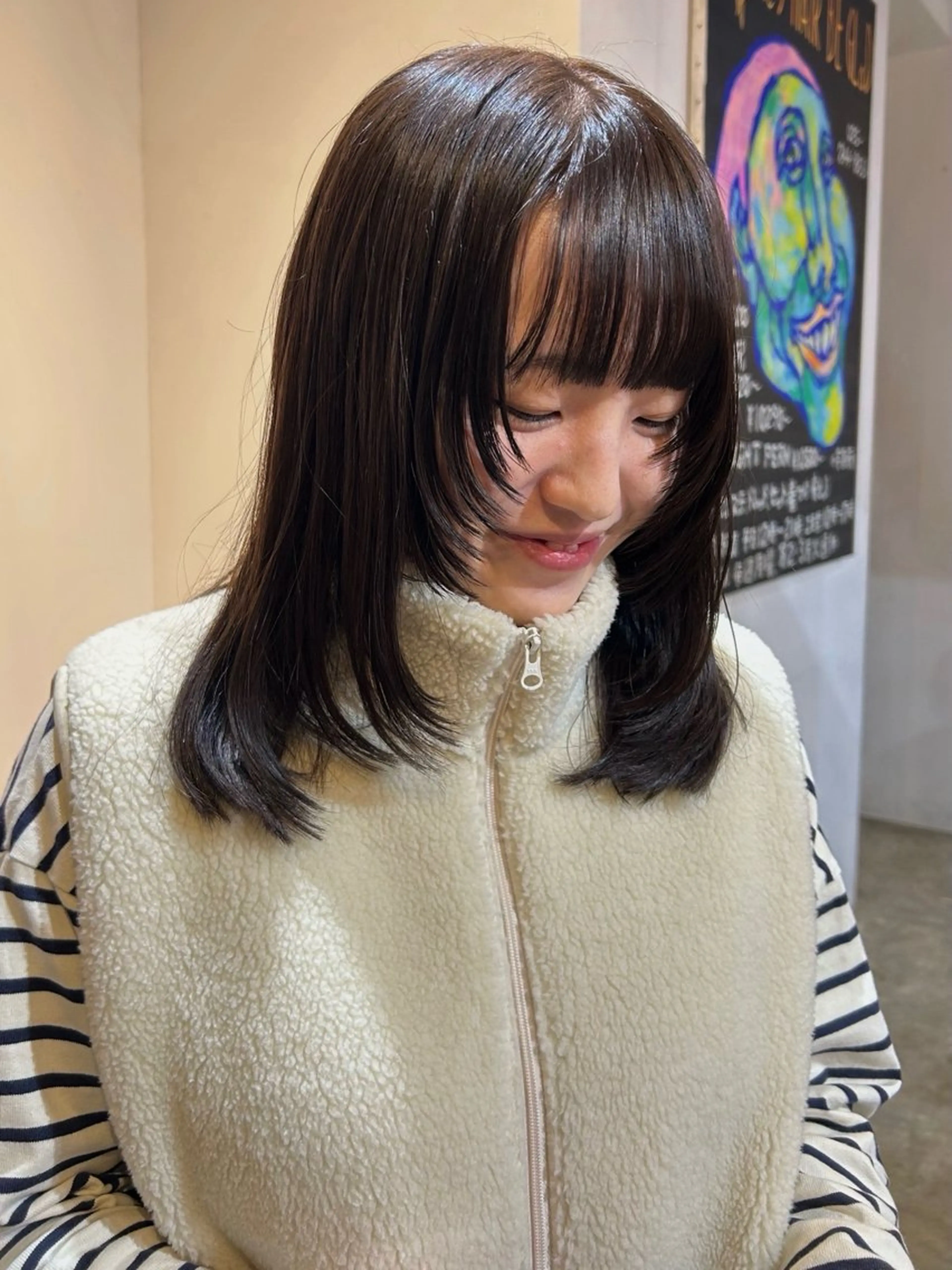 ミディアム ORe'S HAIR BE　GLaDまなみのヘアスタイル