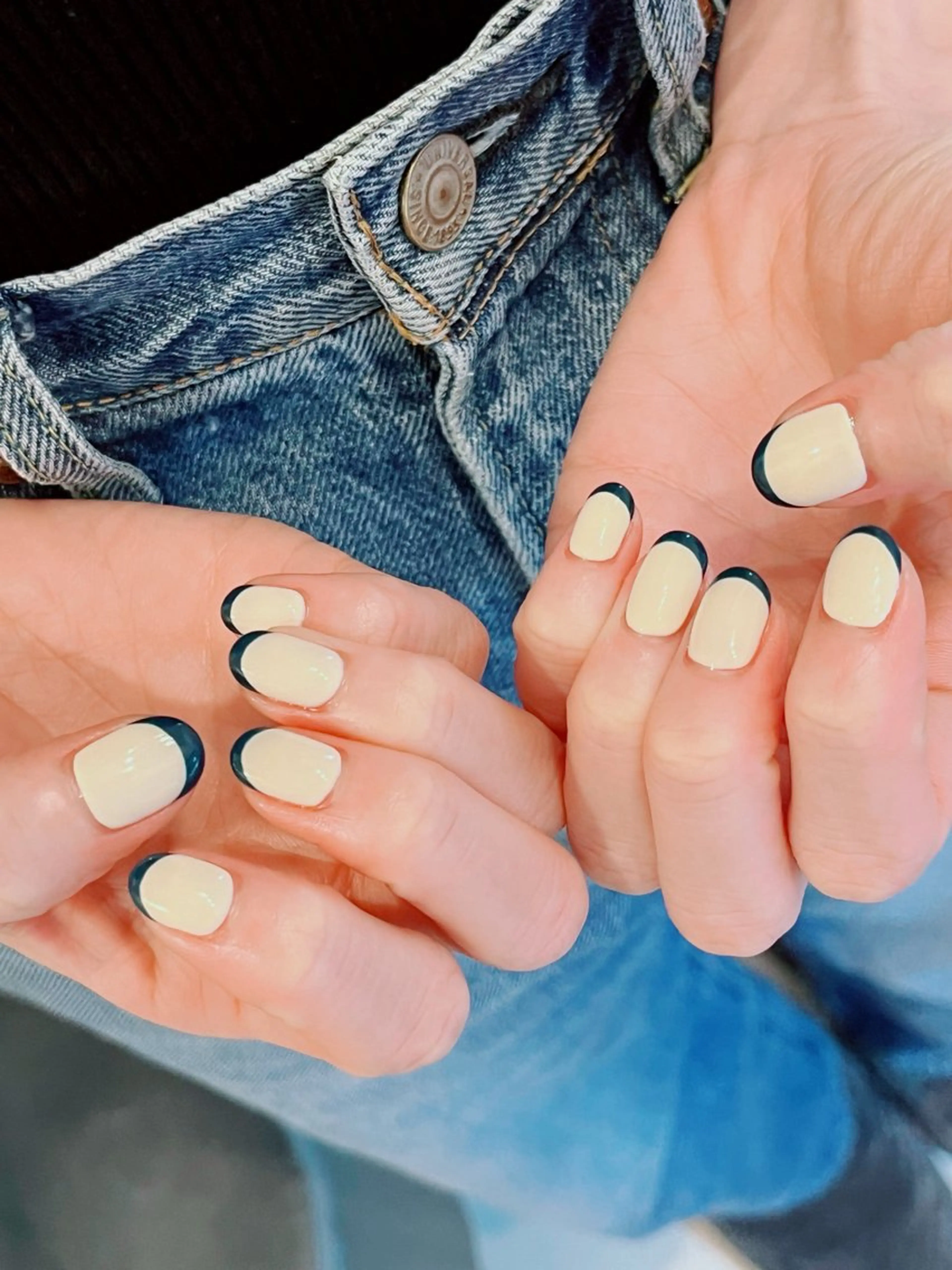 ネイル フレンチネイル ハンドネイル RUI ☆のネイルデザイン