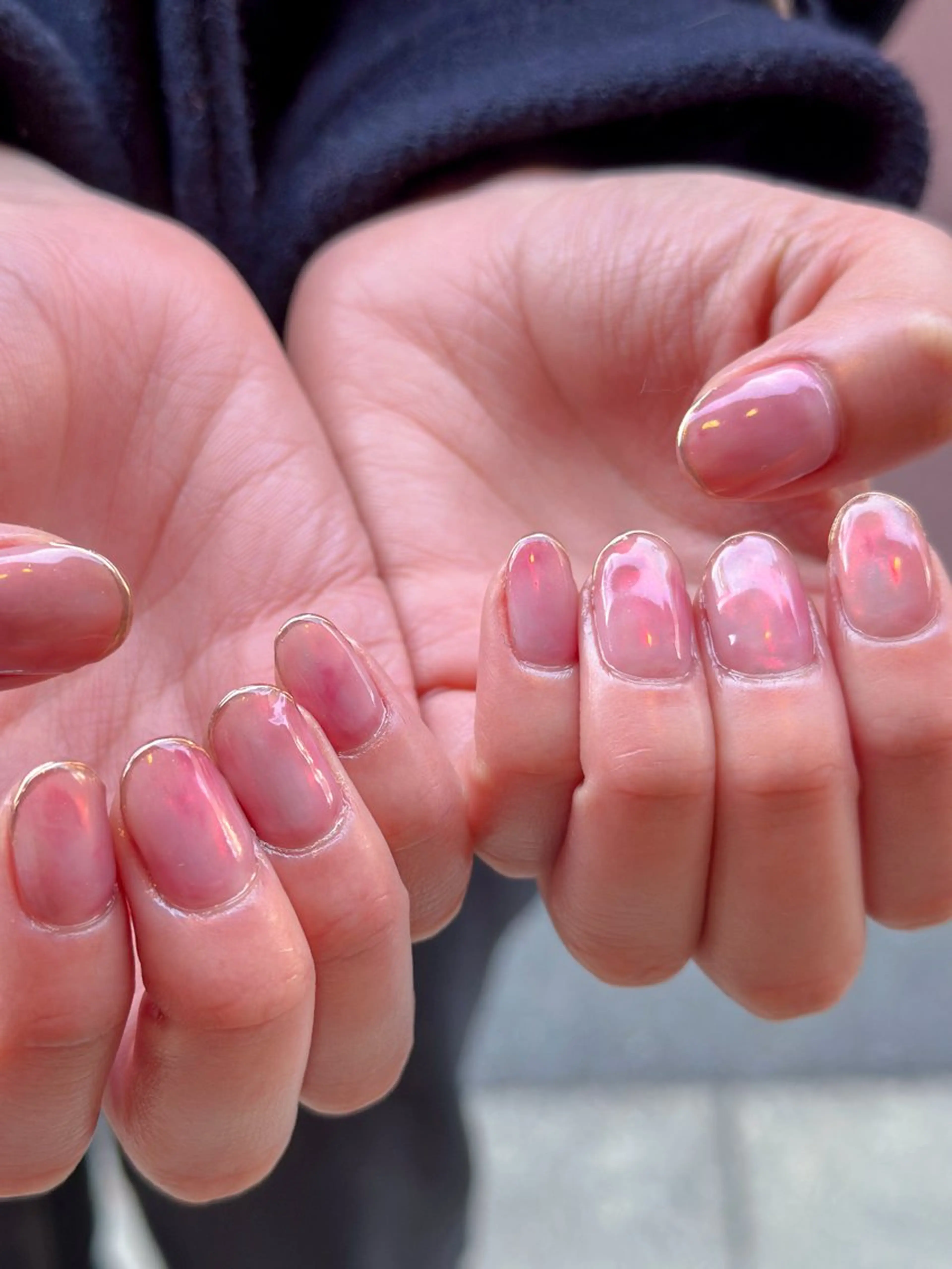 ネイル フレンチネイル ミラーネイル Lira nailのネイルデザイン