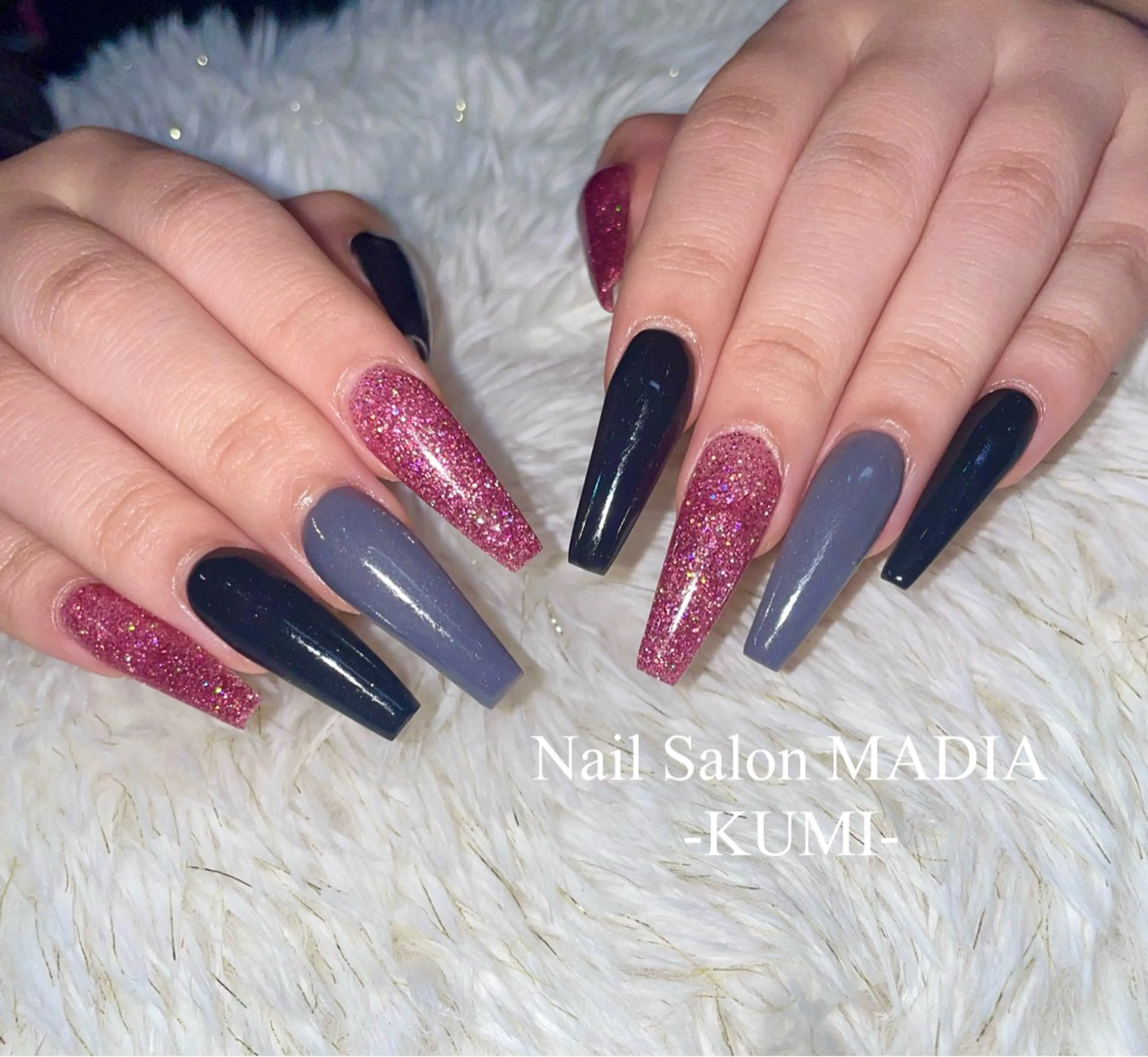 ネイル ワンカラーネイル スカルプネイル KUMI💛 MADIAのネイルデザイン